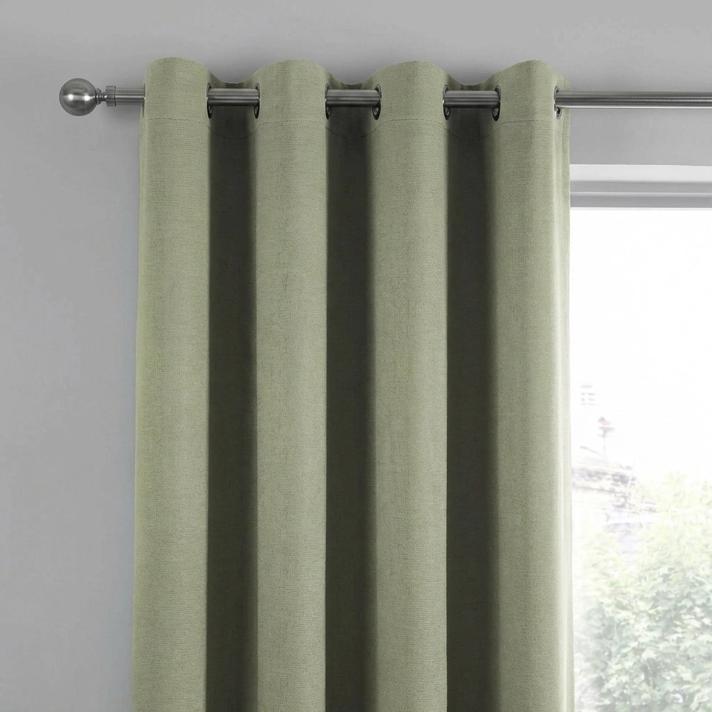 Strata Thermal Dim Out Woven Eyelet Curtains Pair 6