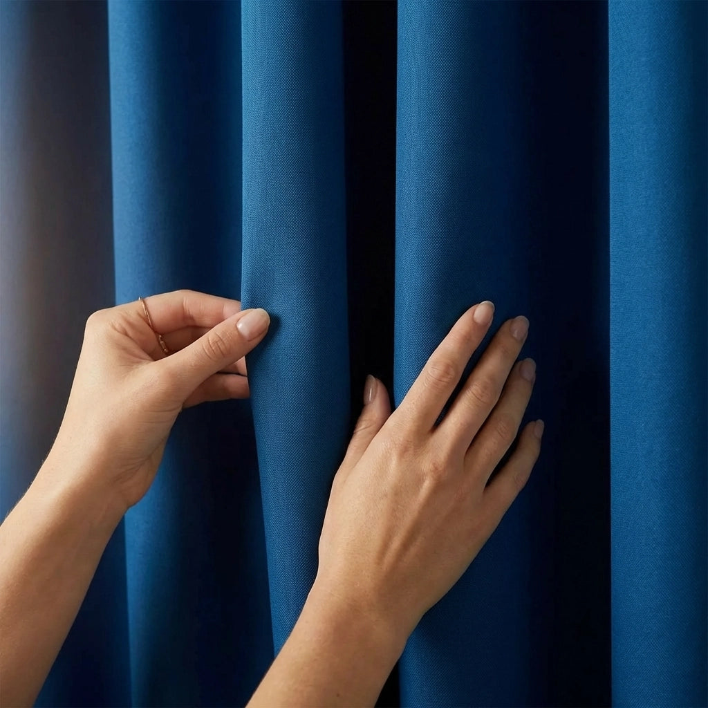 Elise Blackout Room Darkening Eyelet Curtains 9