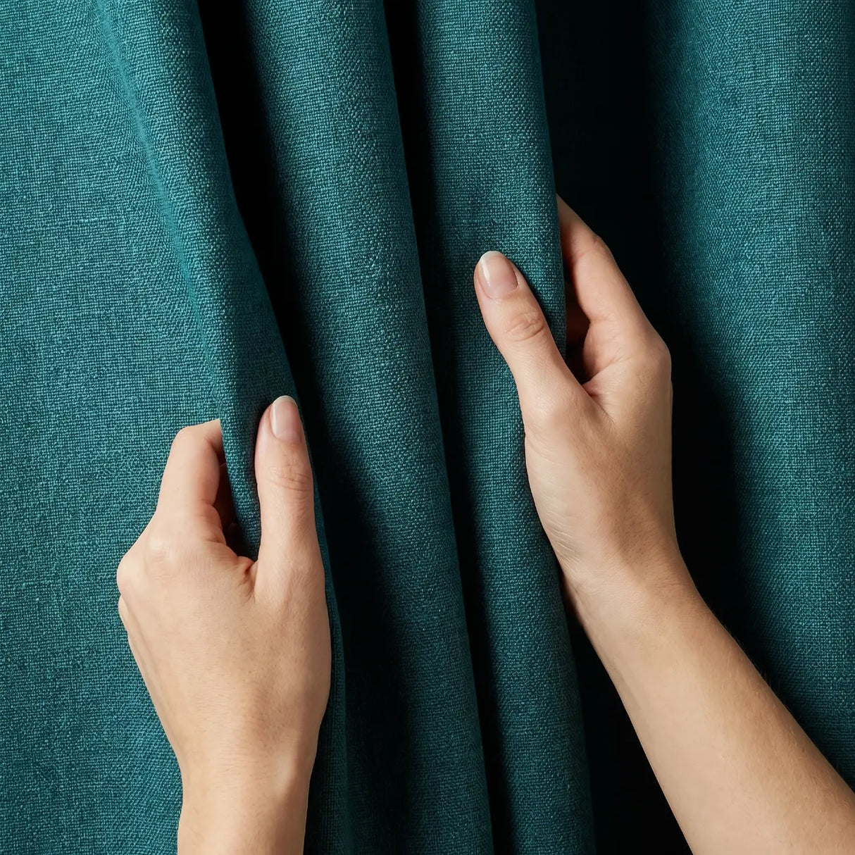 Austin Lined Blackout Eyelet Curtains - Teal image 3