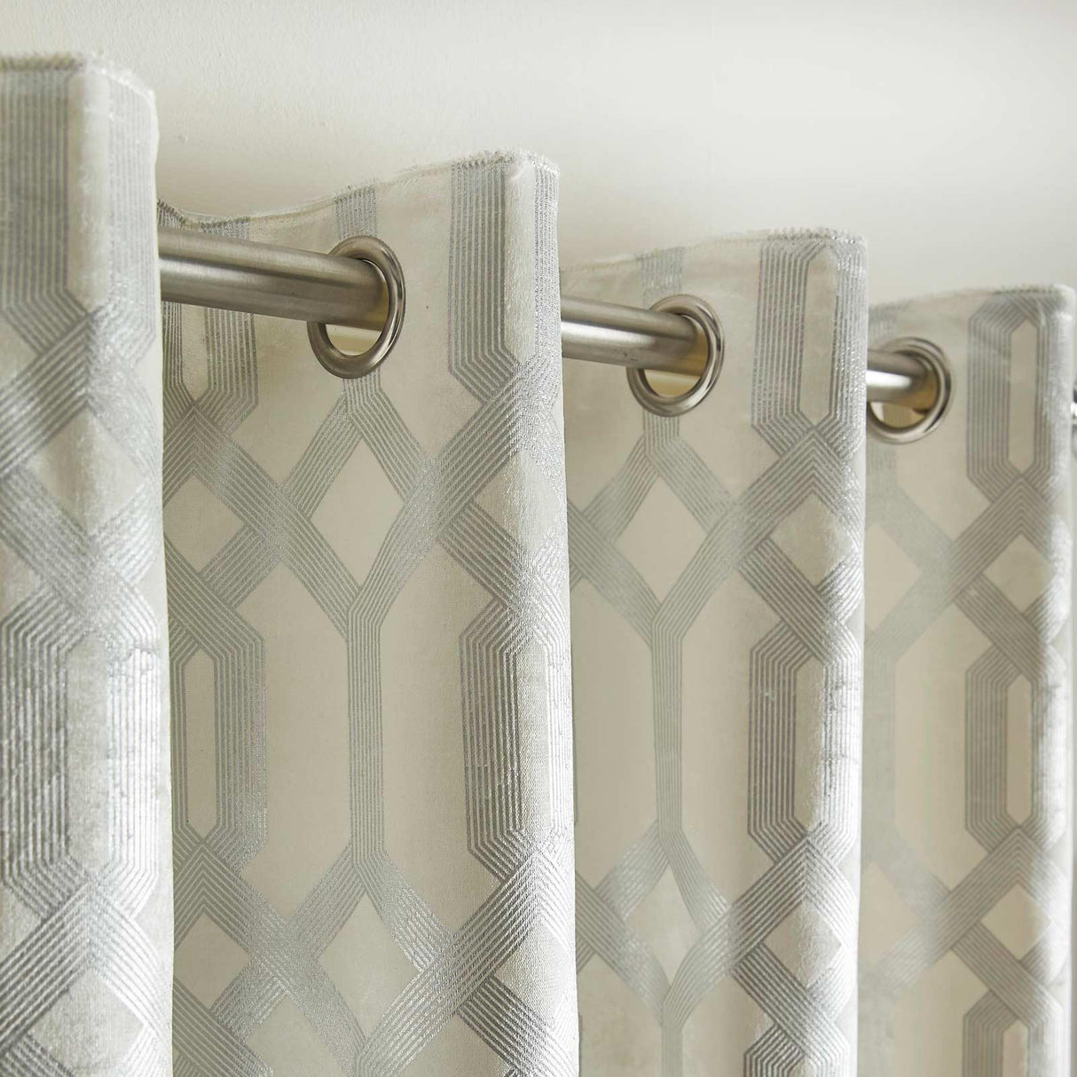 Darla Velvet Eyelet Curtains by Curtina