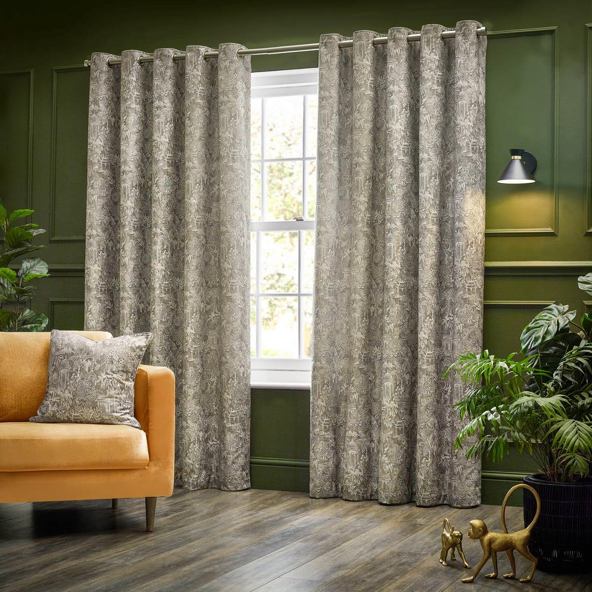 Bengal Jungle Eyelet Curtains by Wylder Tropics