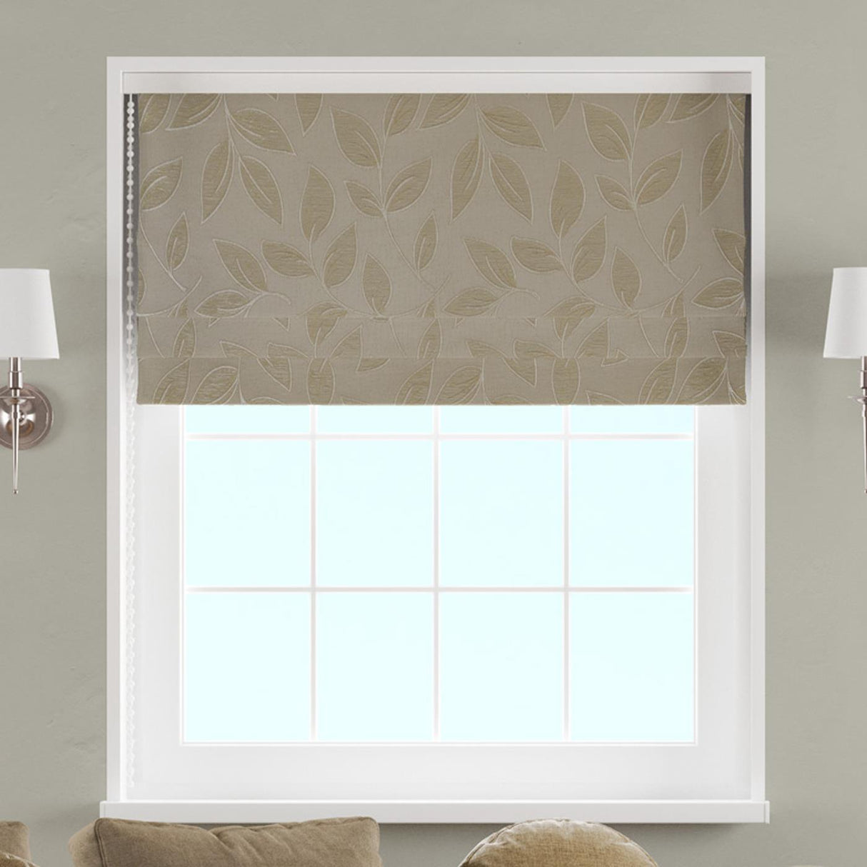 Paros Gold Made To Measure Roman Blind by Style Furnishings