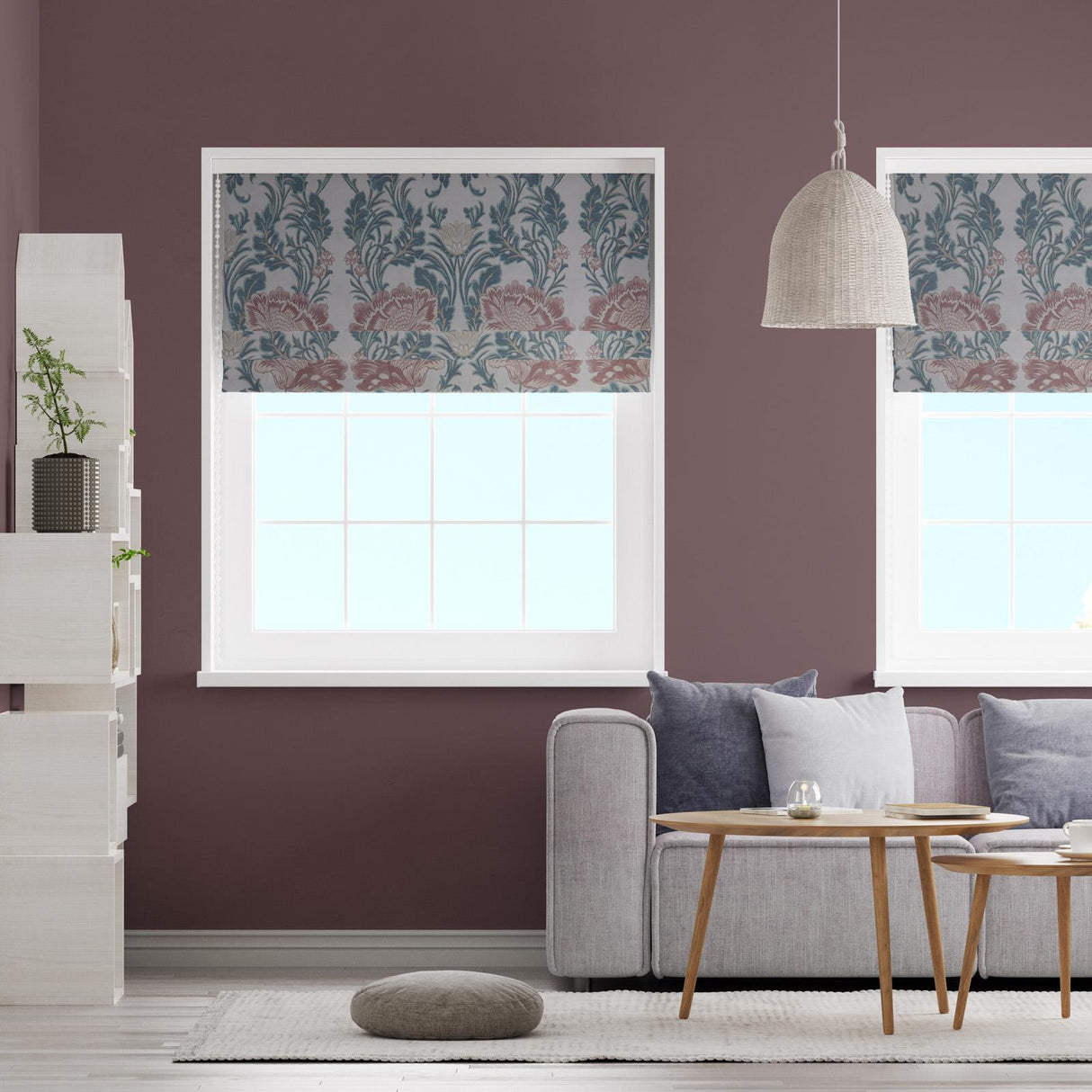 Acantha Rosemist Made To Measure Roman Blind by Style Furnishings