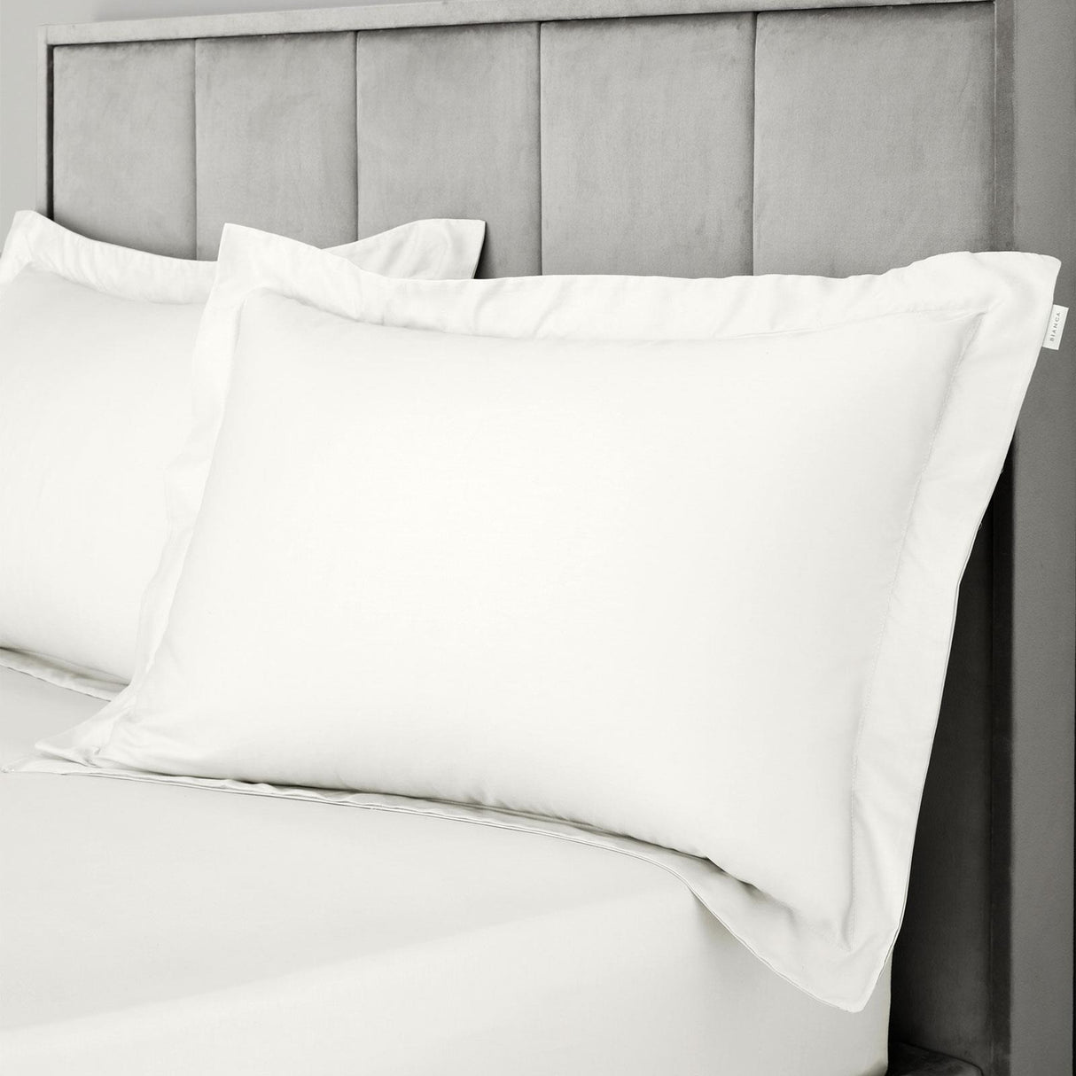 400 Thread Count Cotton Sateen Oxford and Standard Pillowcases by Bianca