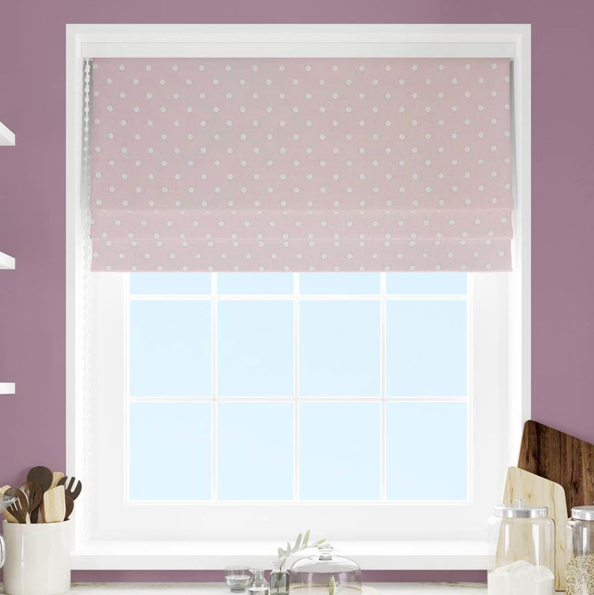 Full Stop Candy Made To Measure Roman Blind by Style Furnishings