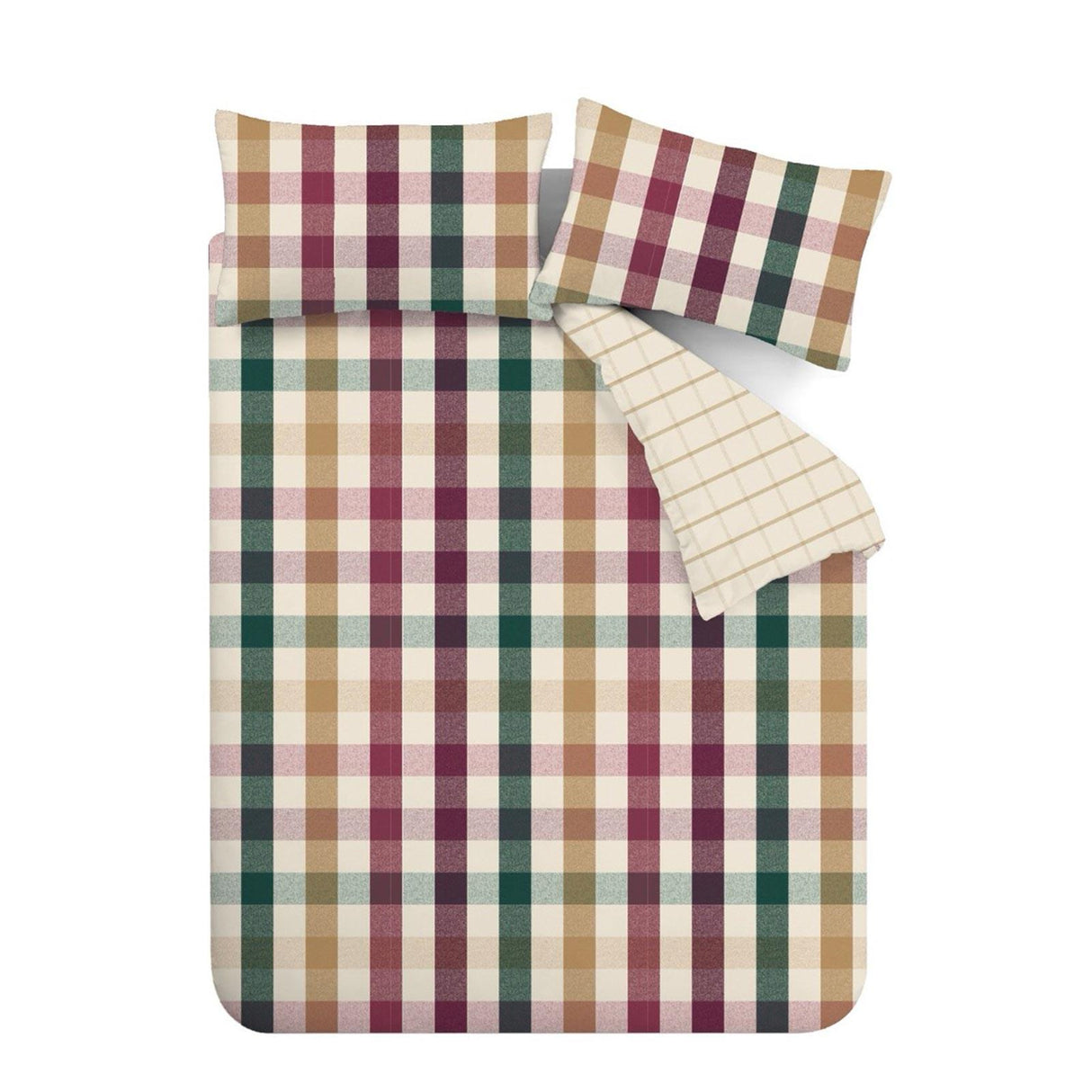 Autumn Check Duvet Cover Set by Catherine Lansfield