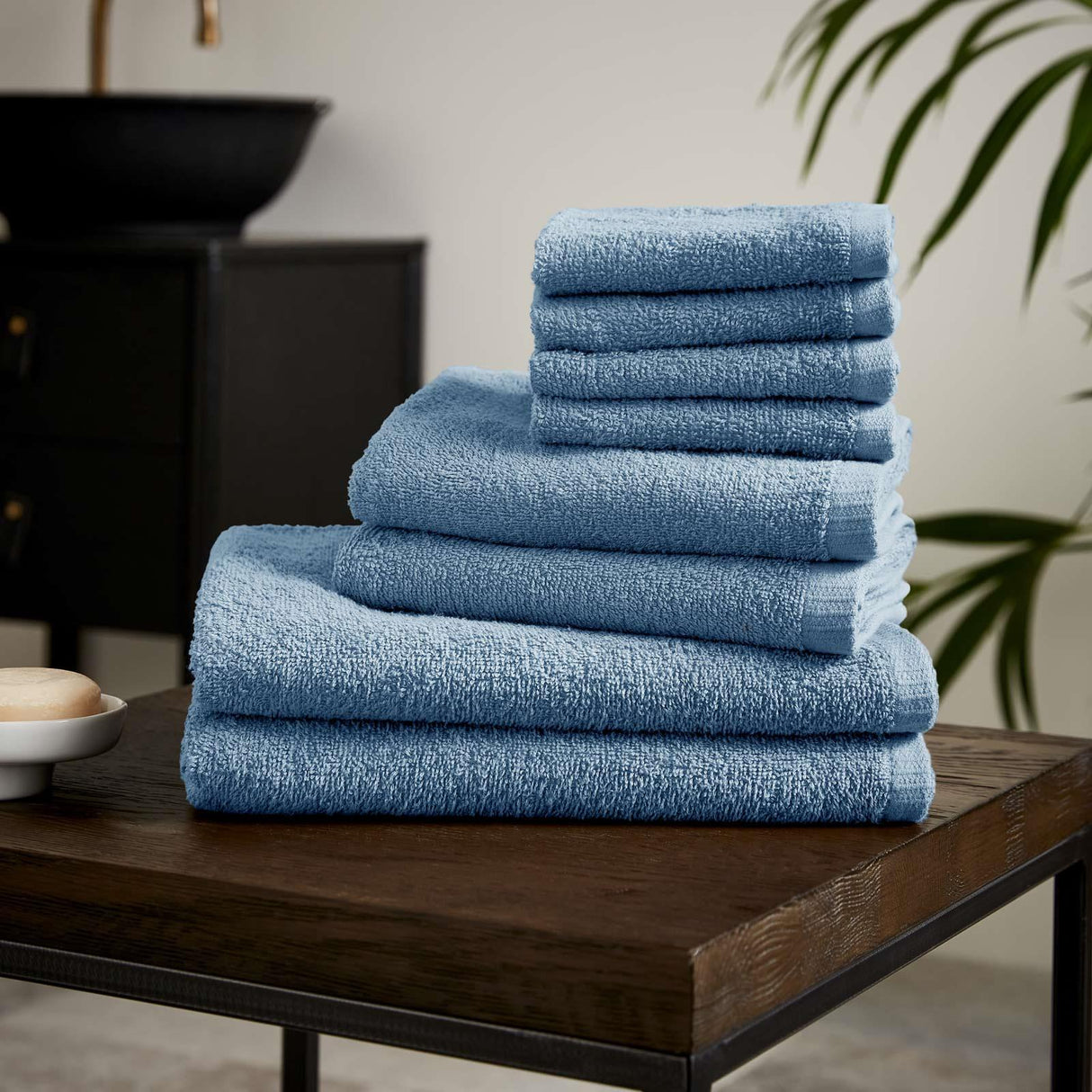 Catherine Lansfield Quick Dry Cotton 8 Piece Towel Bale