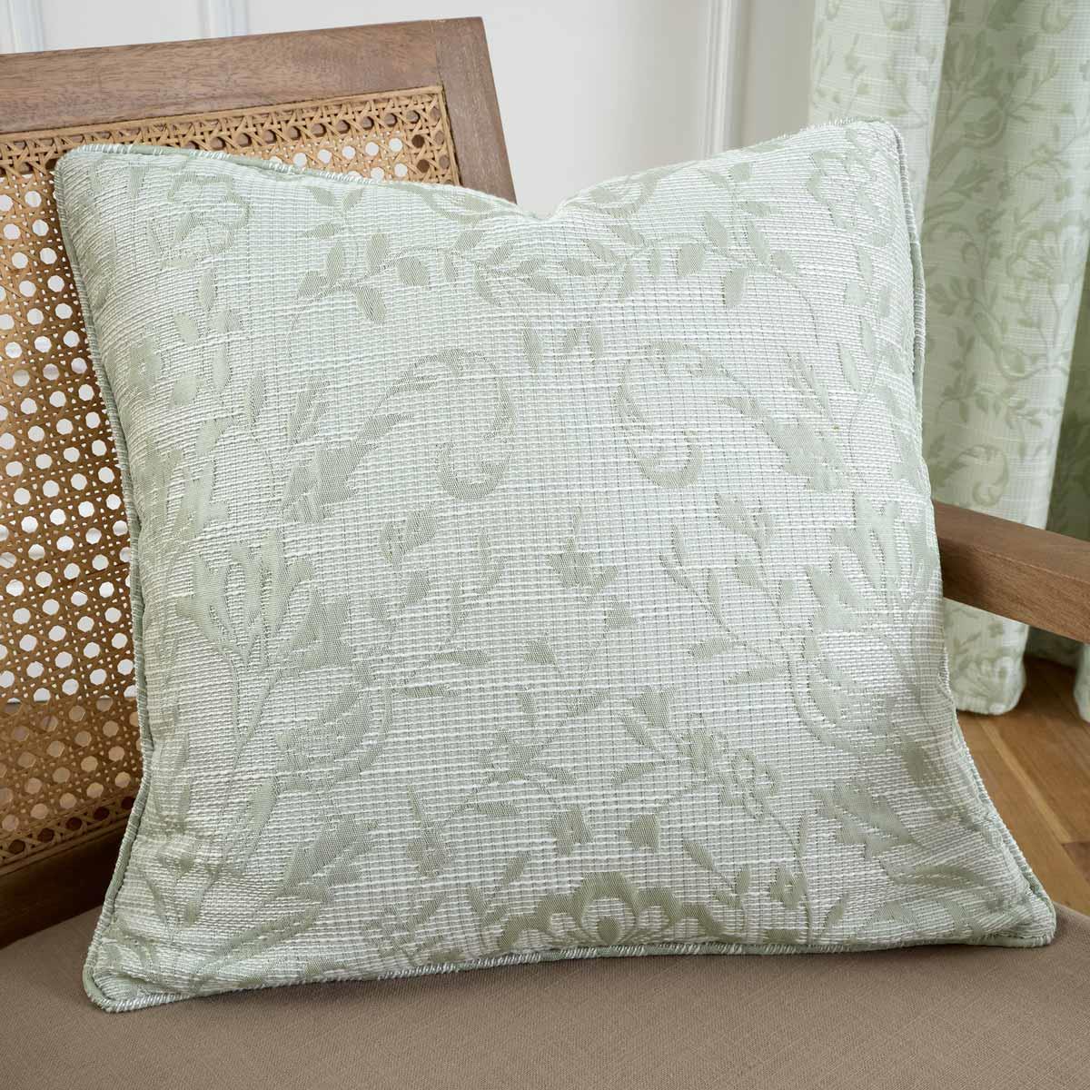 Curtina Marple Floral Jacquard Cushion Cover 43cm x 43cm 4