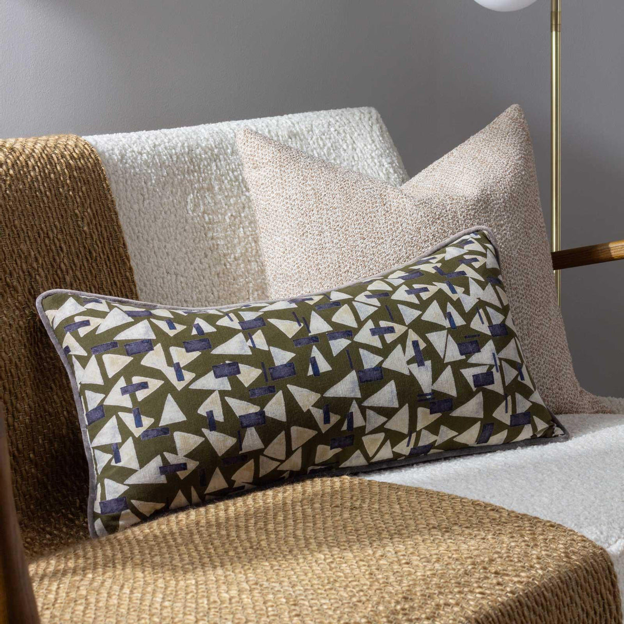 City Rectangular Cushion Khaki by furn. 4