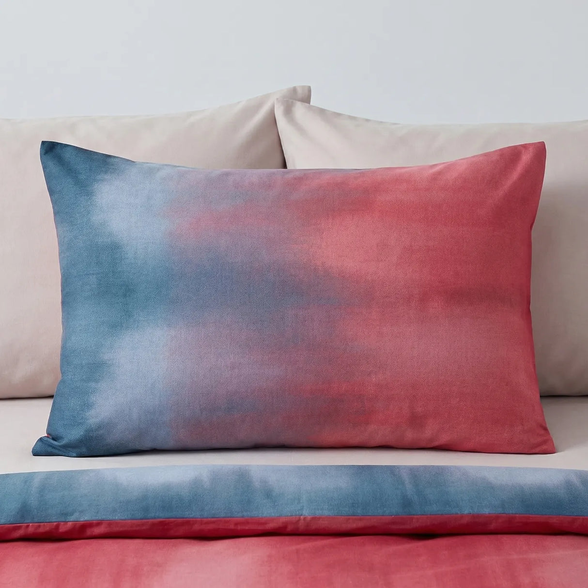 Ombre Duvet Cover Set Red 3