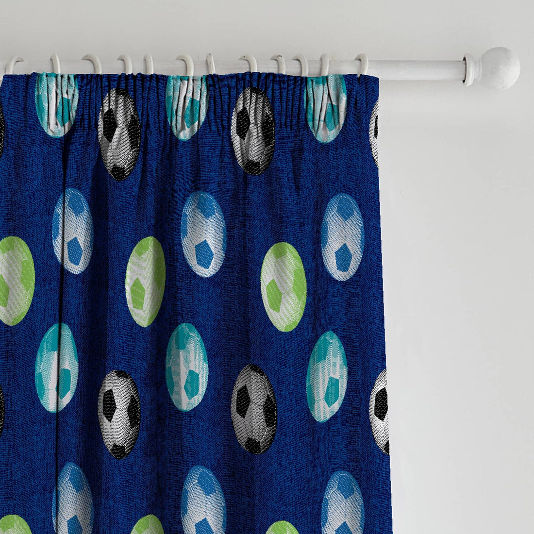 Catherine Lansfield Football Kids Tape Top Curtains