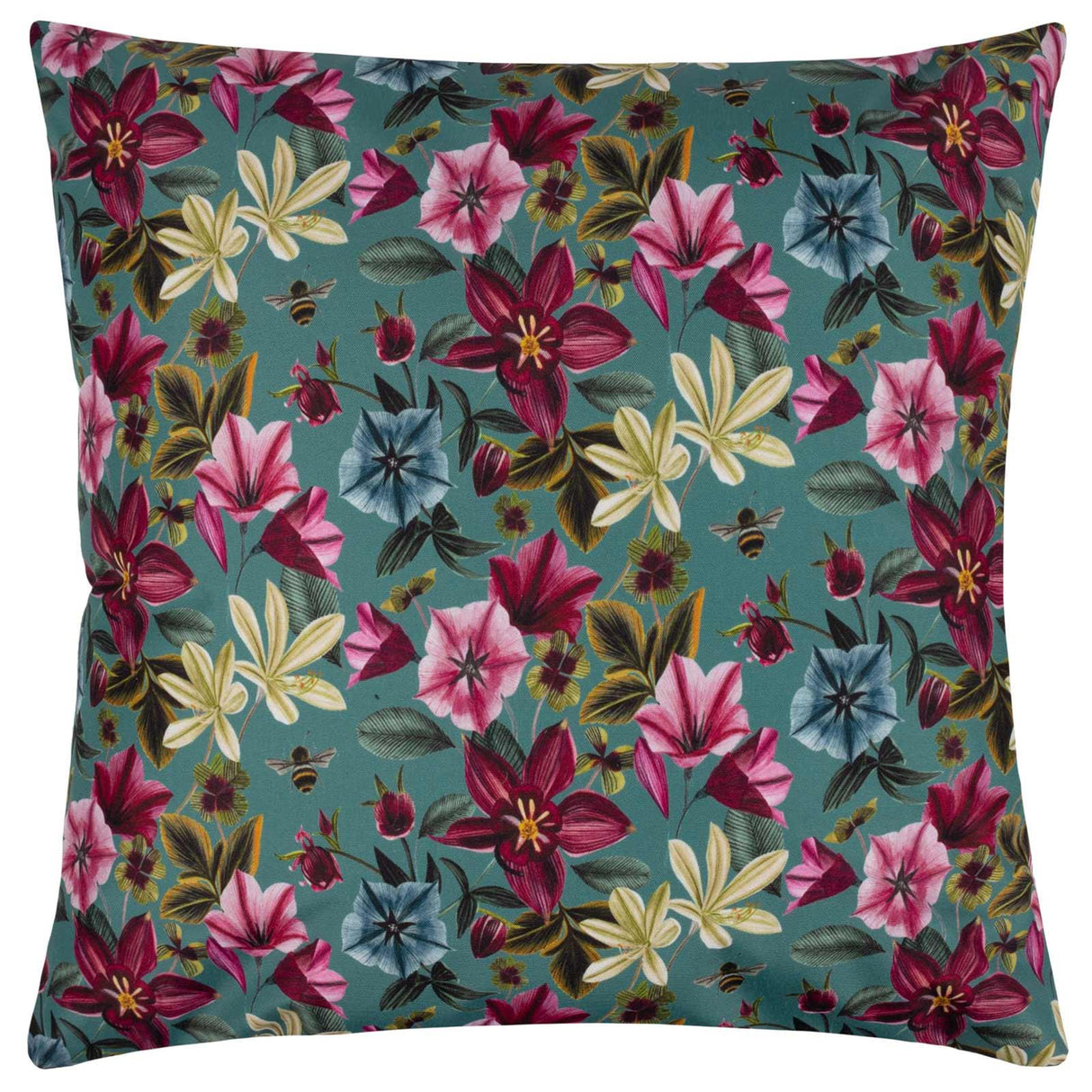 Midnight Garden Bee Outdoor Cushion Cover 17" x 17" by Wylder 4