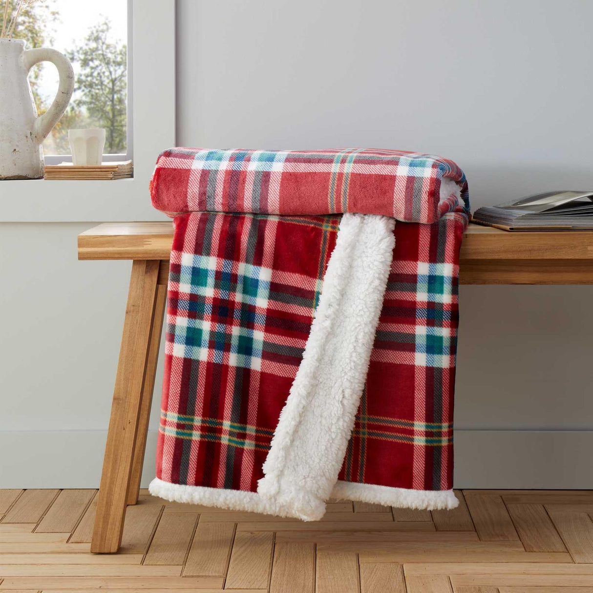 Catherine Lansfield Kelso Check Cosy Tartan Throw 130cm x 170cm 6