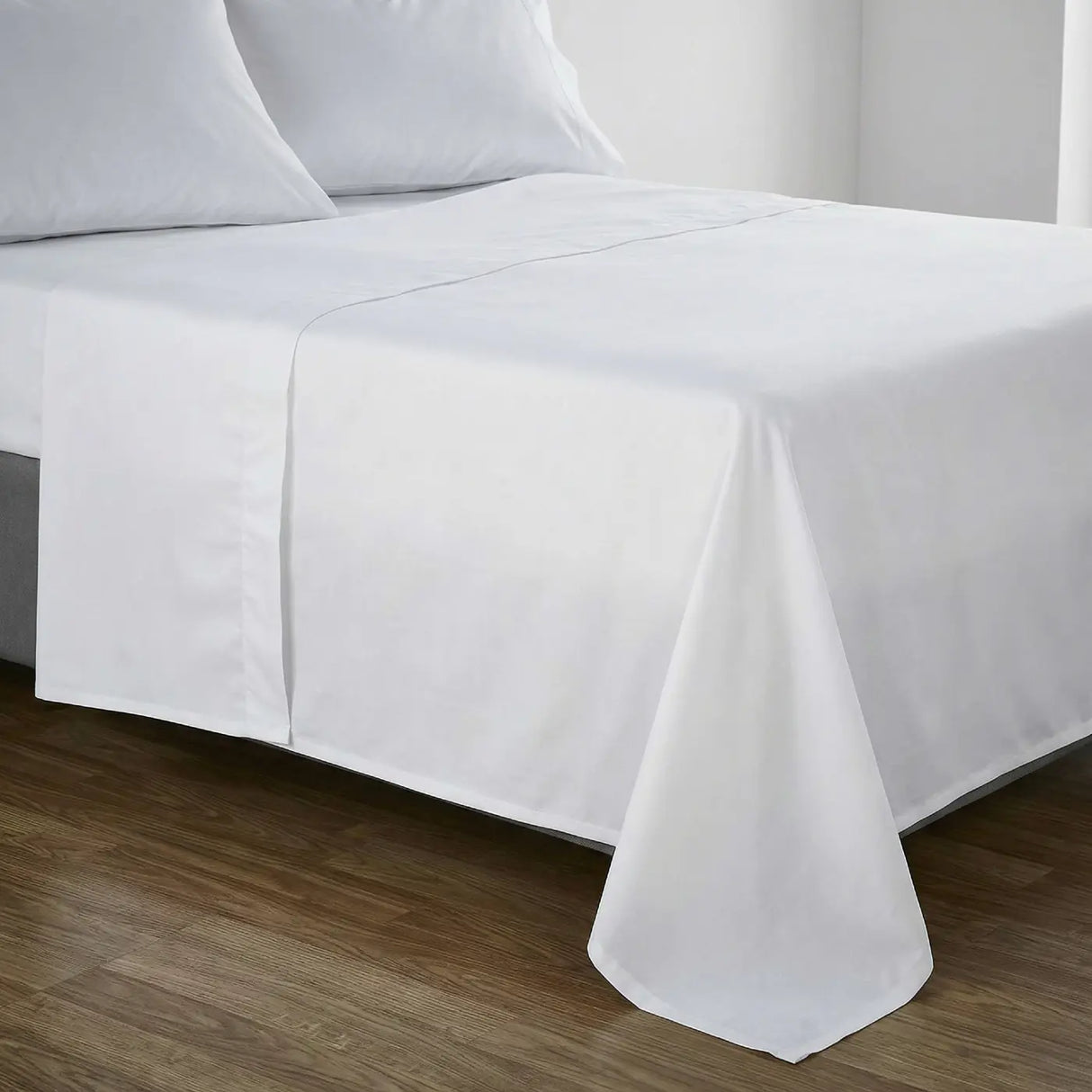 400 Thread Count White Flat Sheet