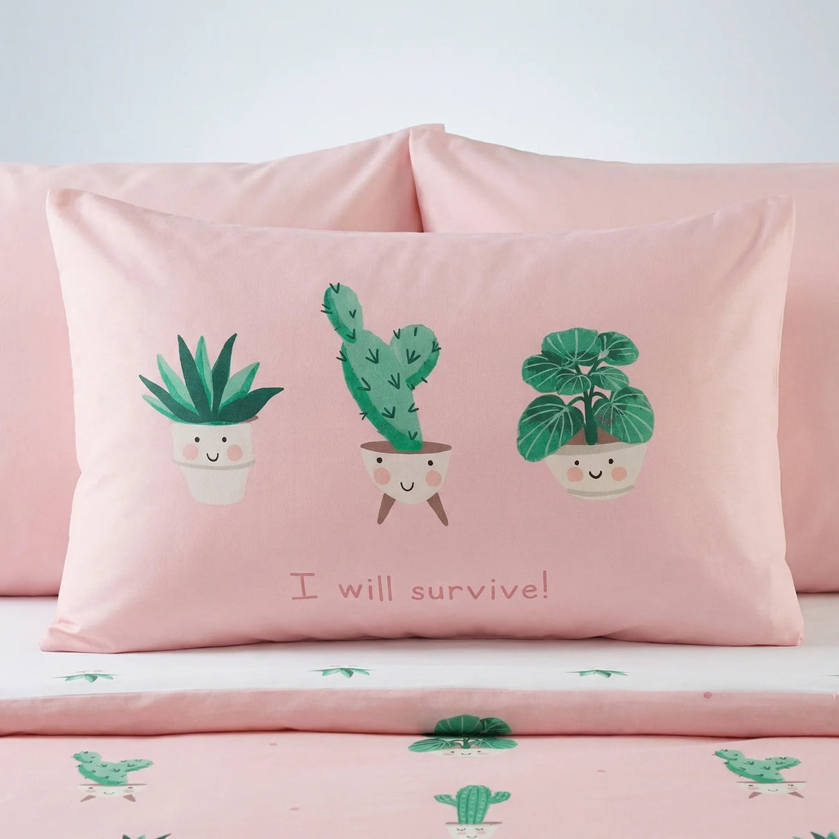 So Soft I Will Survive Pink Duvet Cover Set 3
