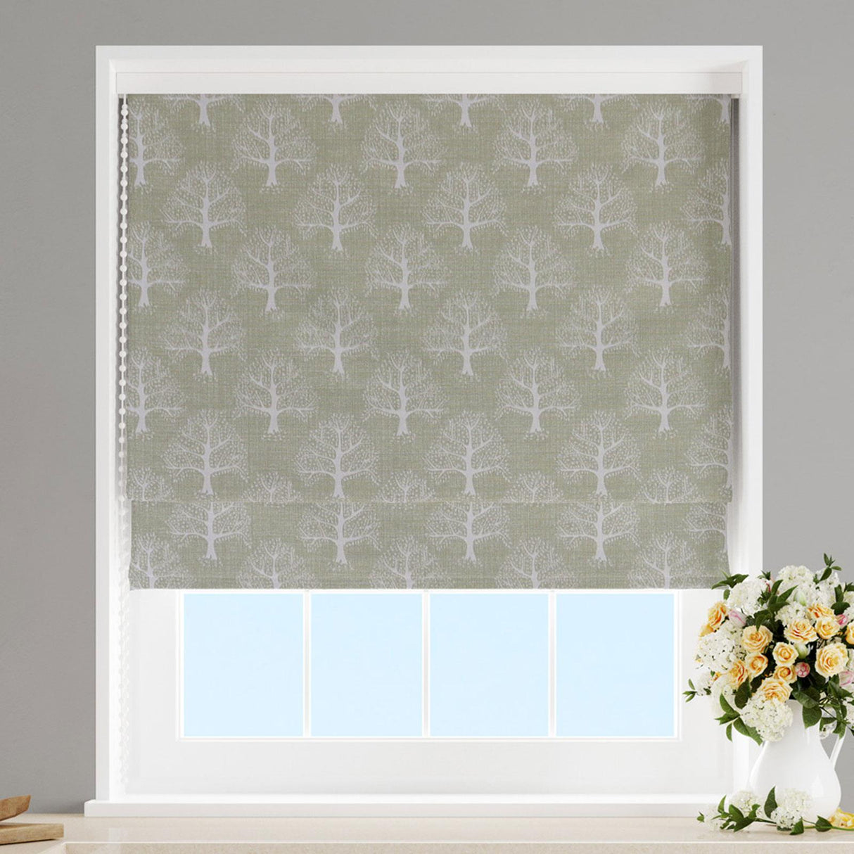 Great Oak Willow Made To Measure Roman Blind by Style Furnishings