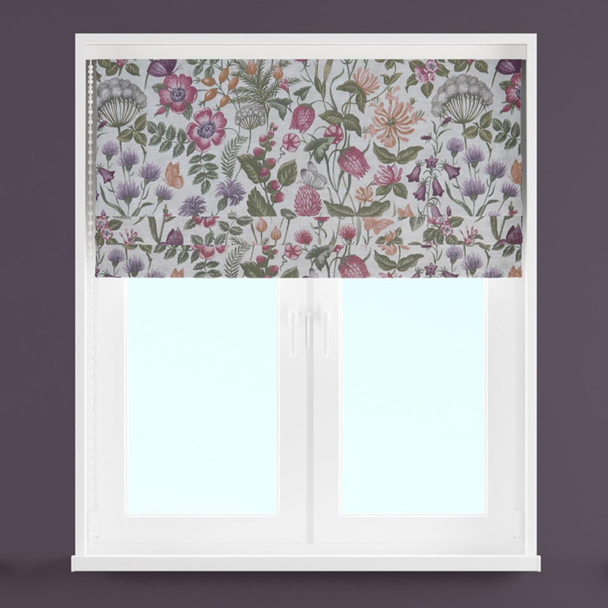 Field Flowers Copper Made To Measure Roman Blind by Style Furnishings