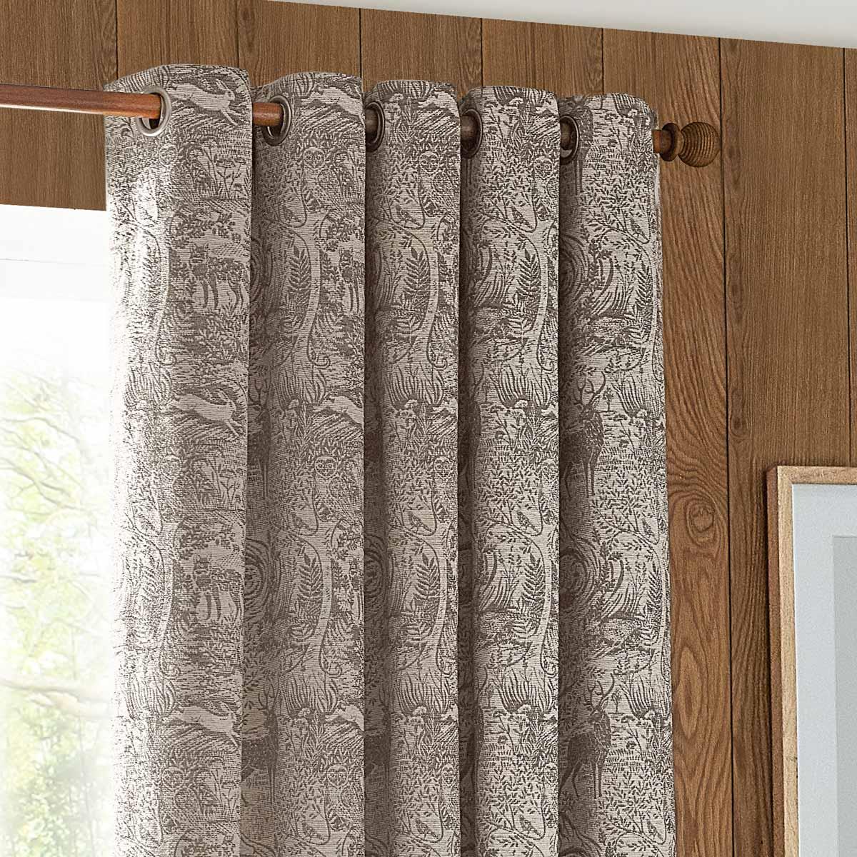 Winter Woods Chenille Eyelet Curtains by furn.