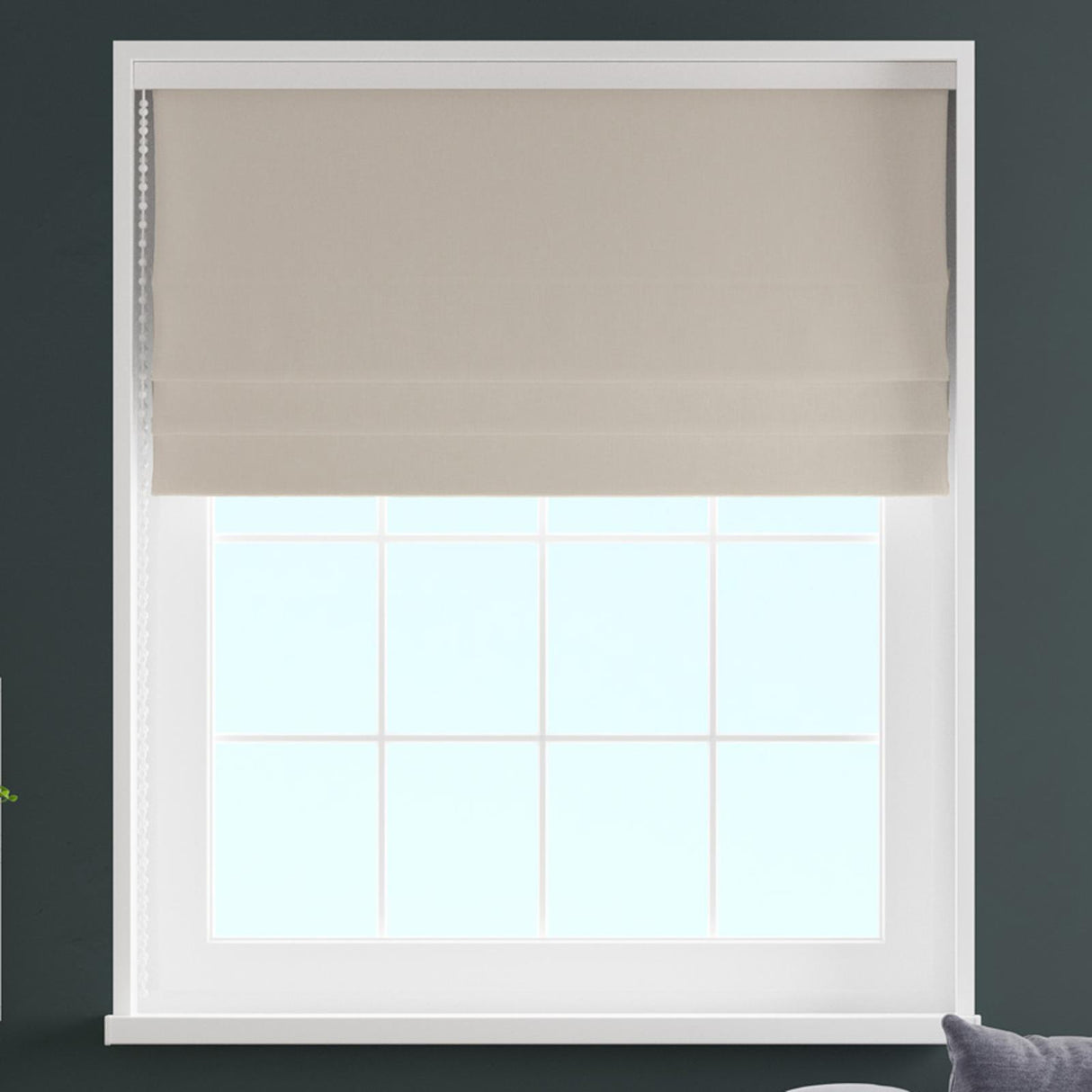 Asana Linen Made To Measure Roman Blind by Style Furnishings