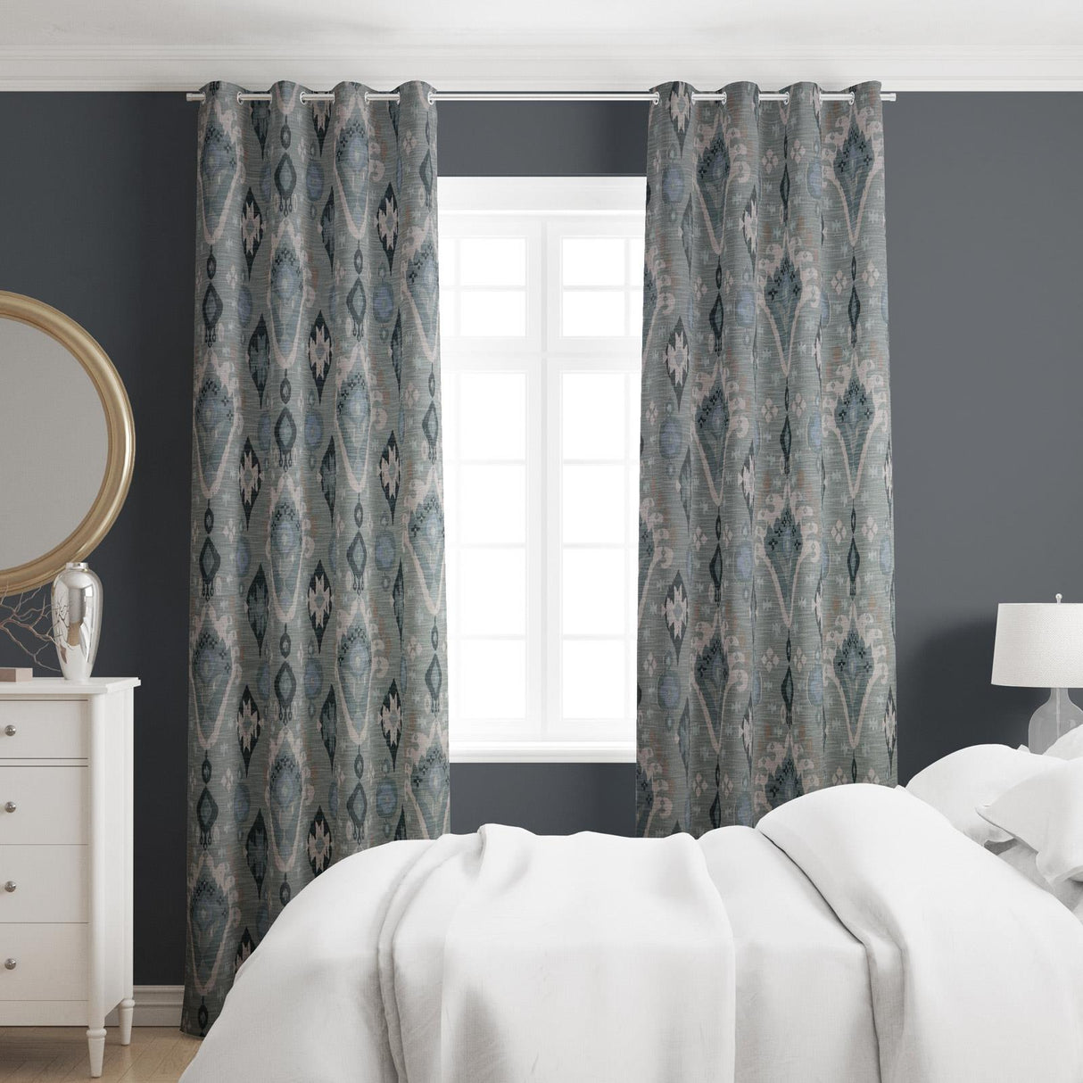 Boho Sage Made To Measure Curtains by Style Furnishings