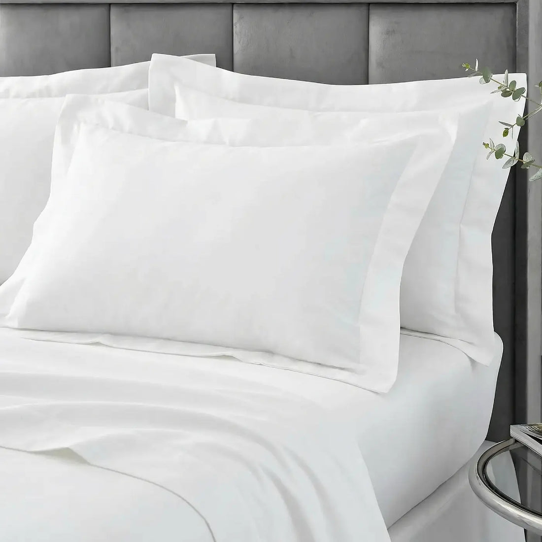 400 Thread Count White Oxford Pillowcase