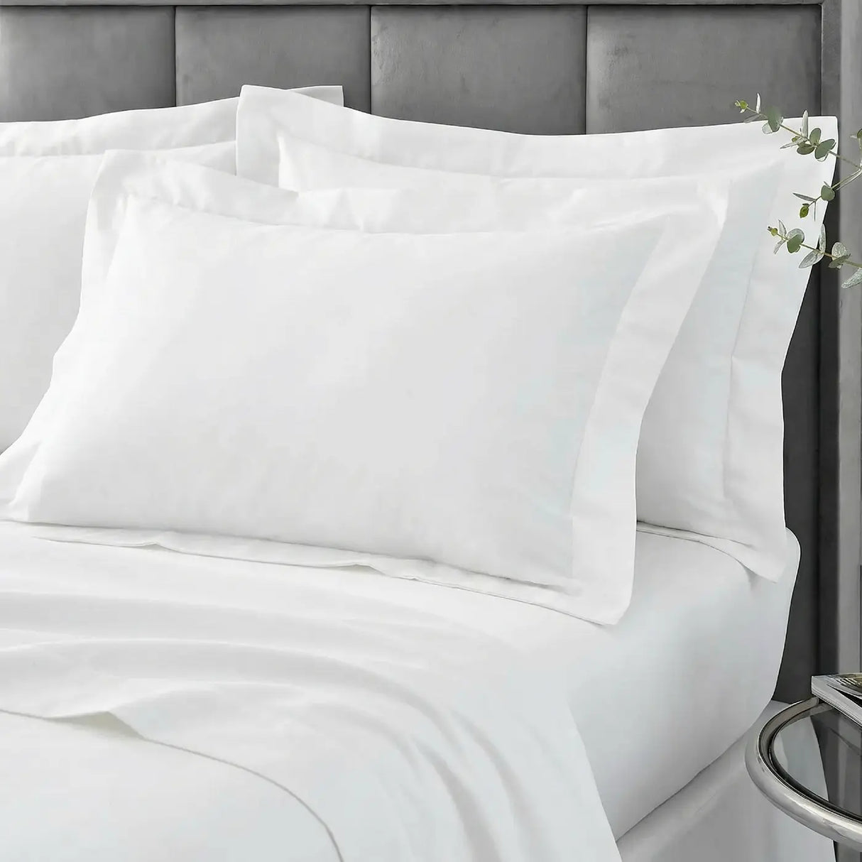 400 Thread Count White Oxford Pillowcase