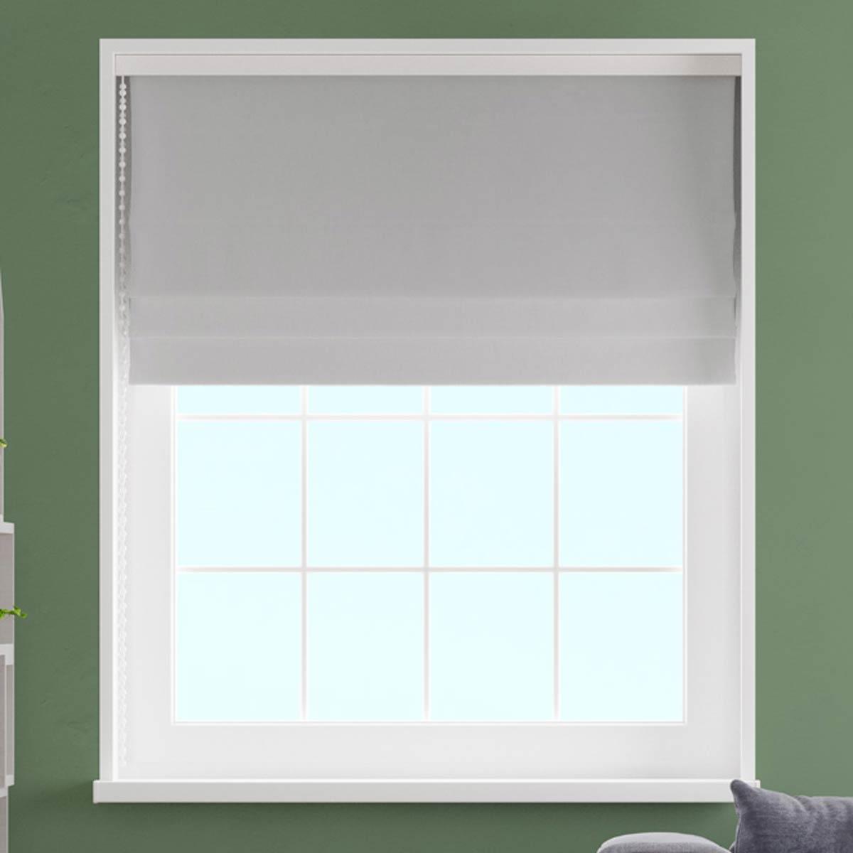 Panama Silver Made To Measure Roman Blind by Style Furnishings