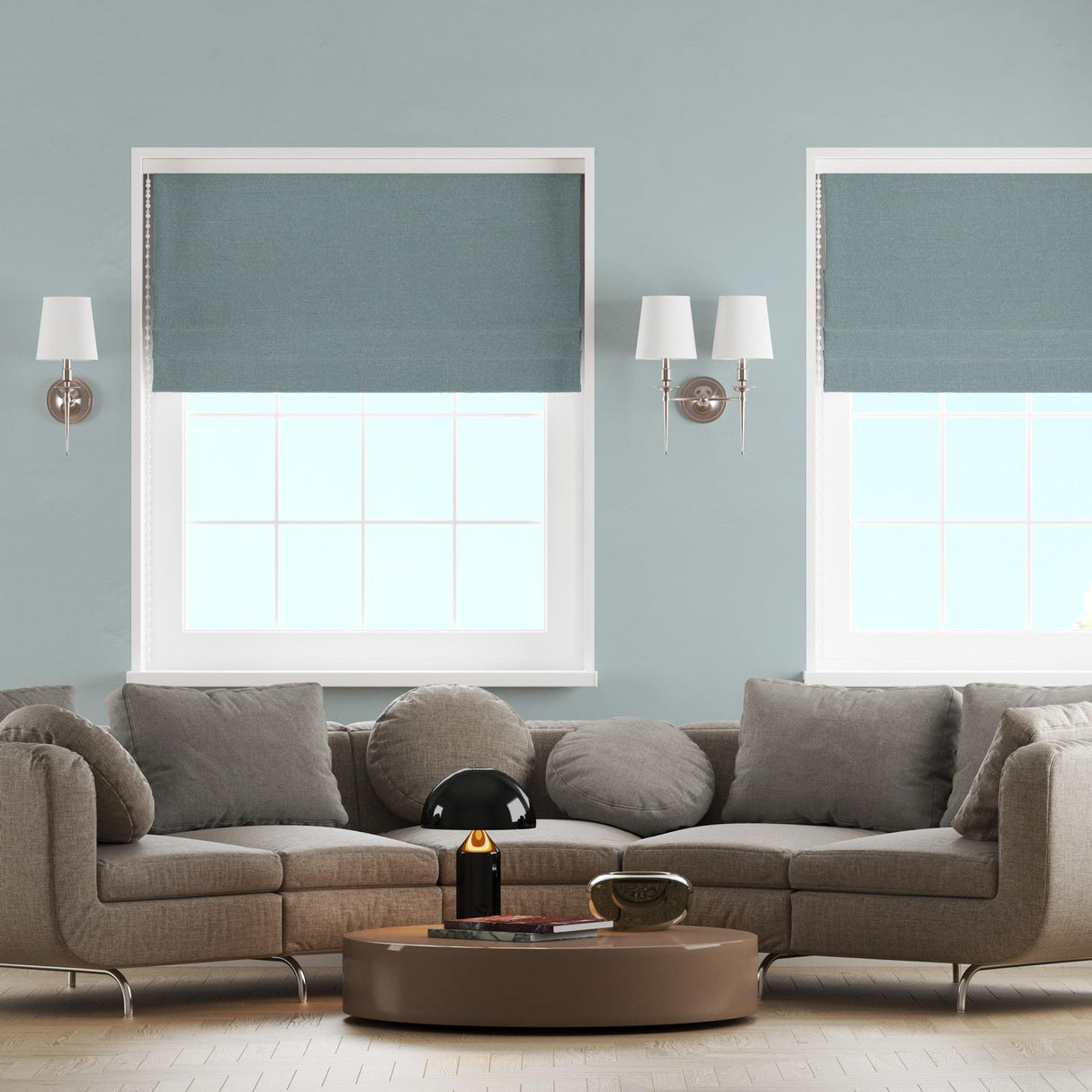 Dharana Saltwater Made To Measure Roman Blind by Style Furnishings