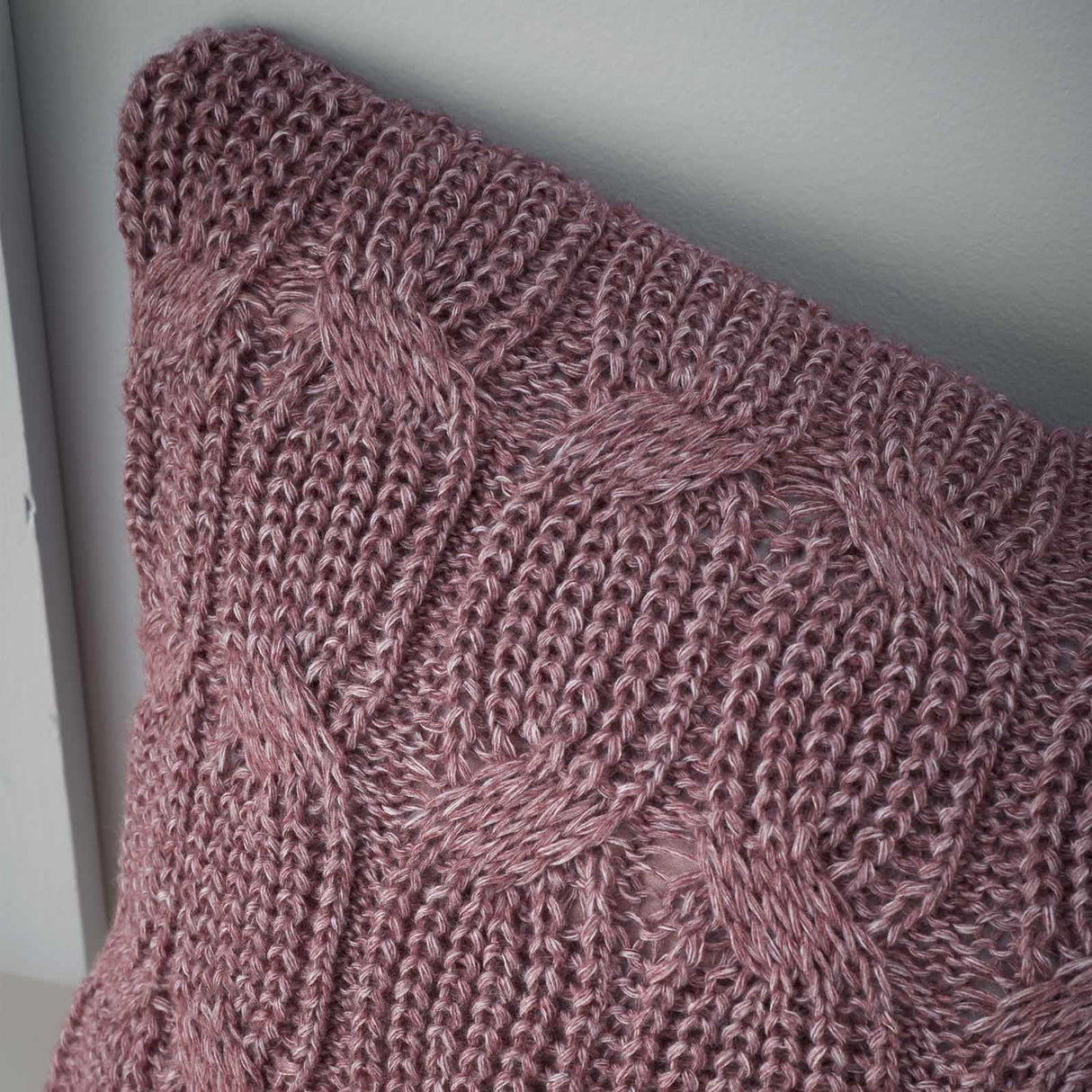 Catherine Lansfield Chunky Marl Knit Filled Cushion 45cm x 45cm 13