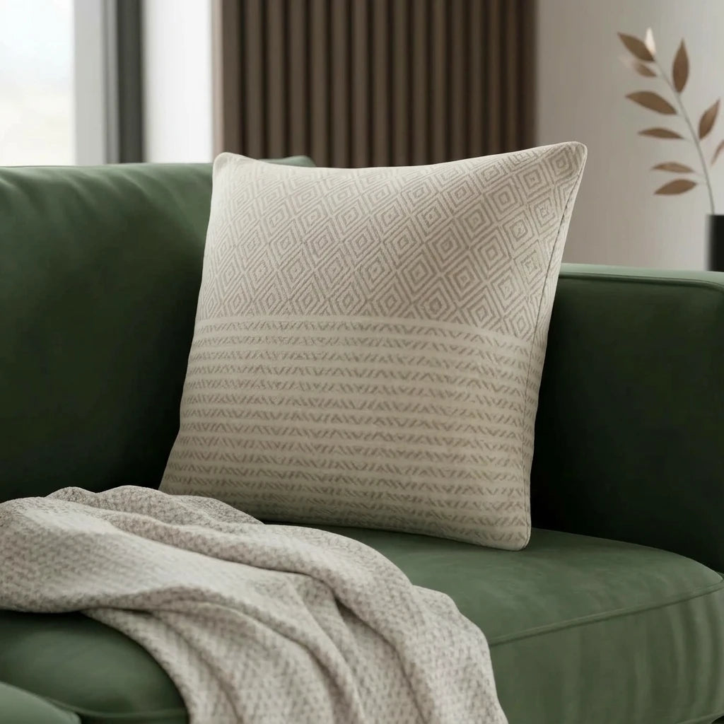 Rona 100% Cotton Natural Cushion Cover 17" x 17