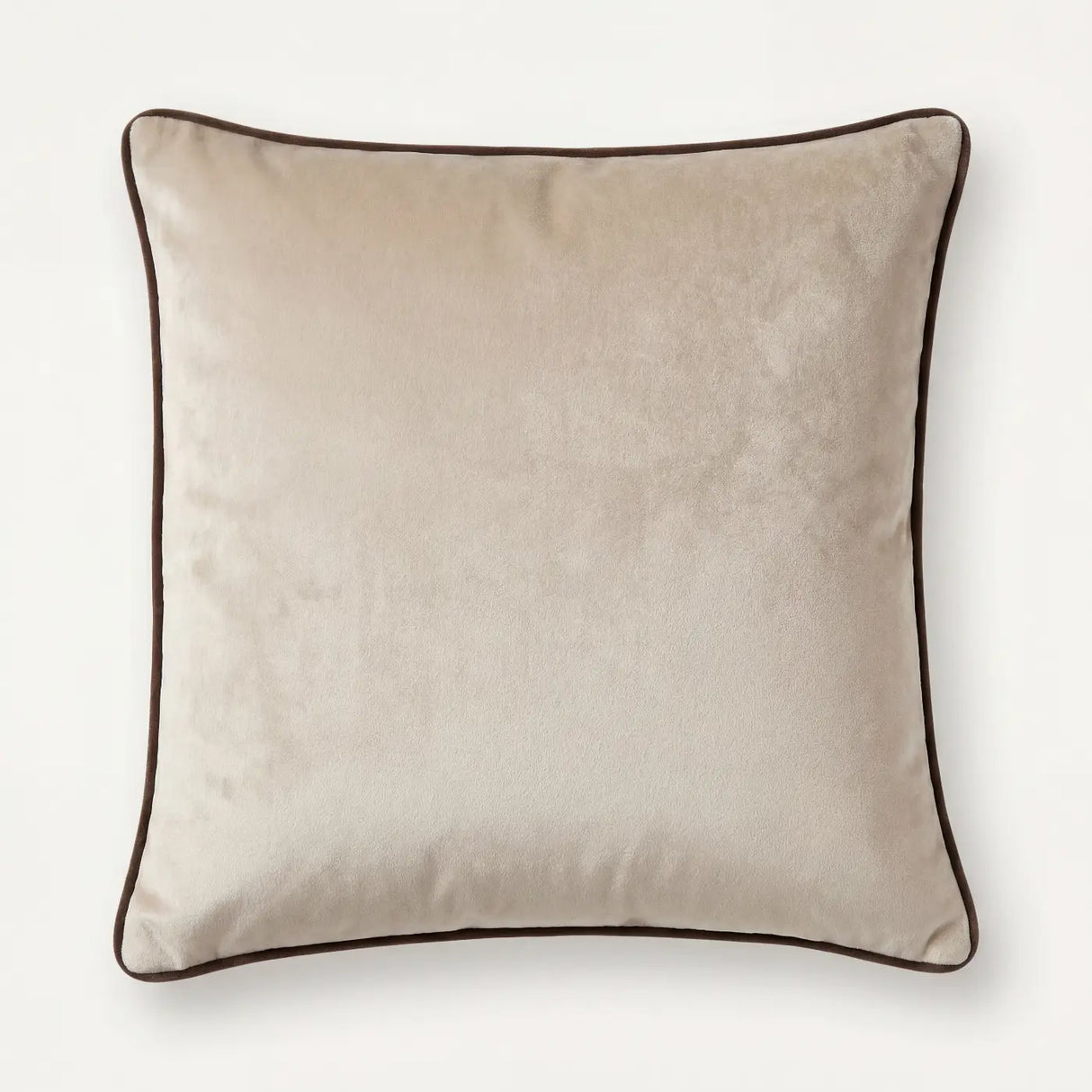 Piped Velvet Cushion Covers 17" x 17" 43x43cm 6