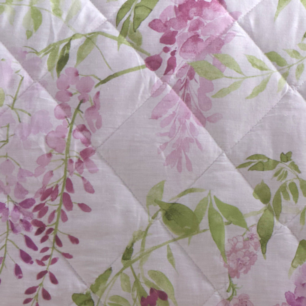 Wisteria Floral Bedspread 230cm x 200cm by Dreams & Drapes Design