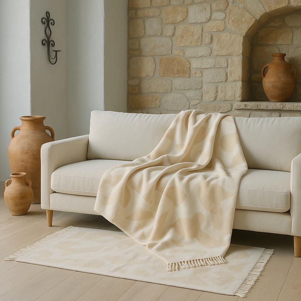 Meta Abstract Throw Blanket 130cm x 180cm by Wylder