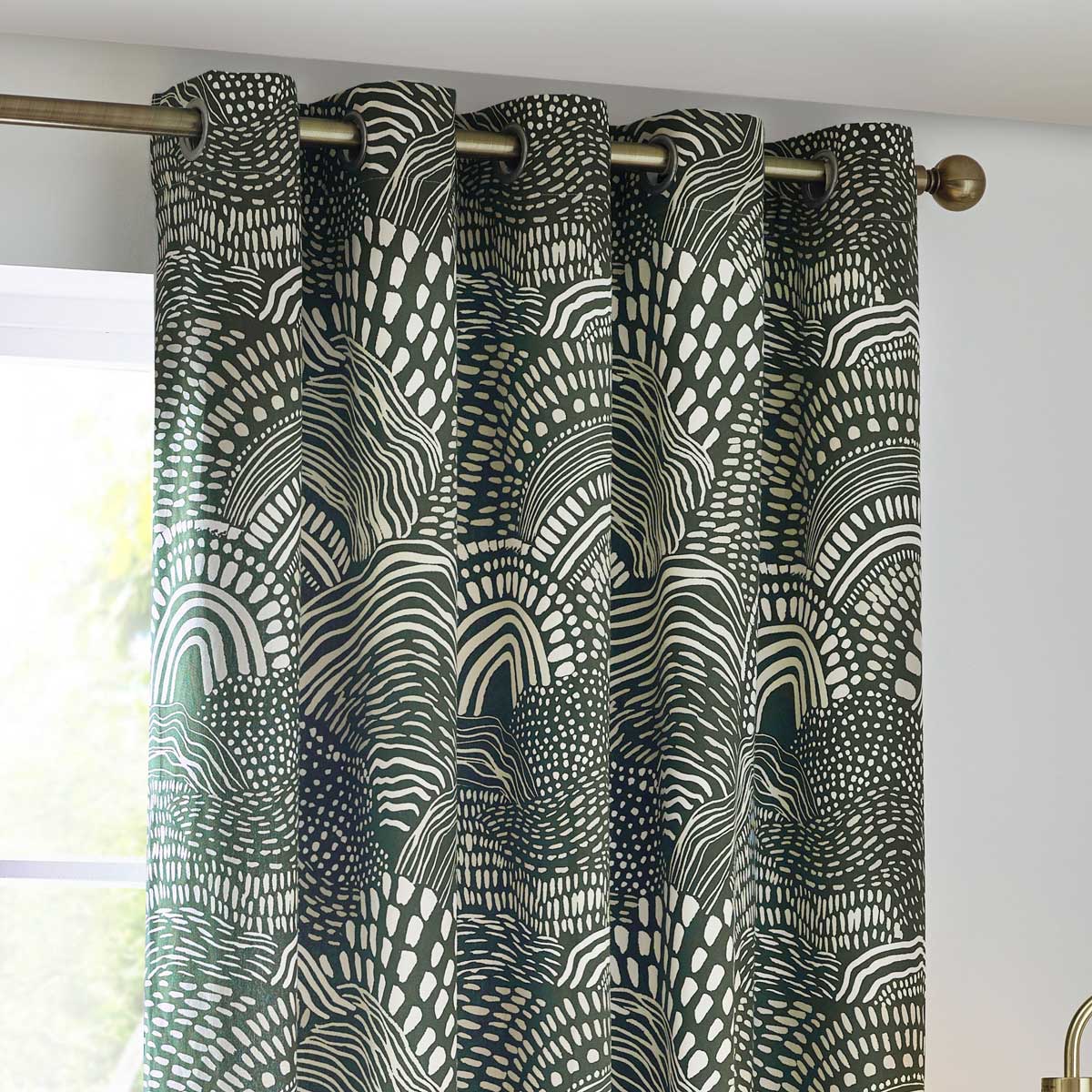 Nola Abstract Eyelet Curtains by Wylder Tropics