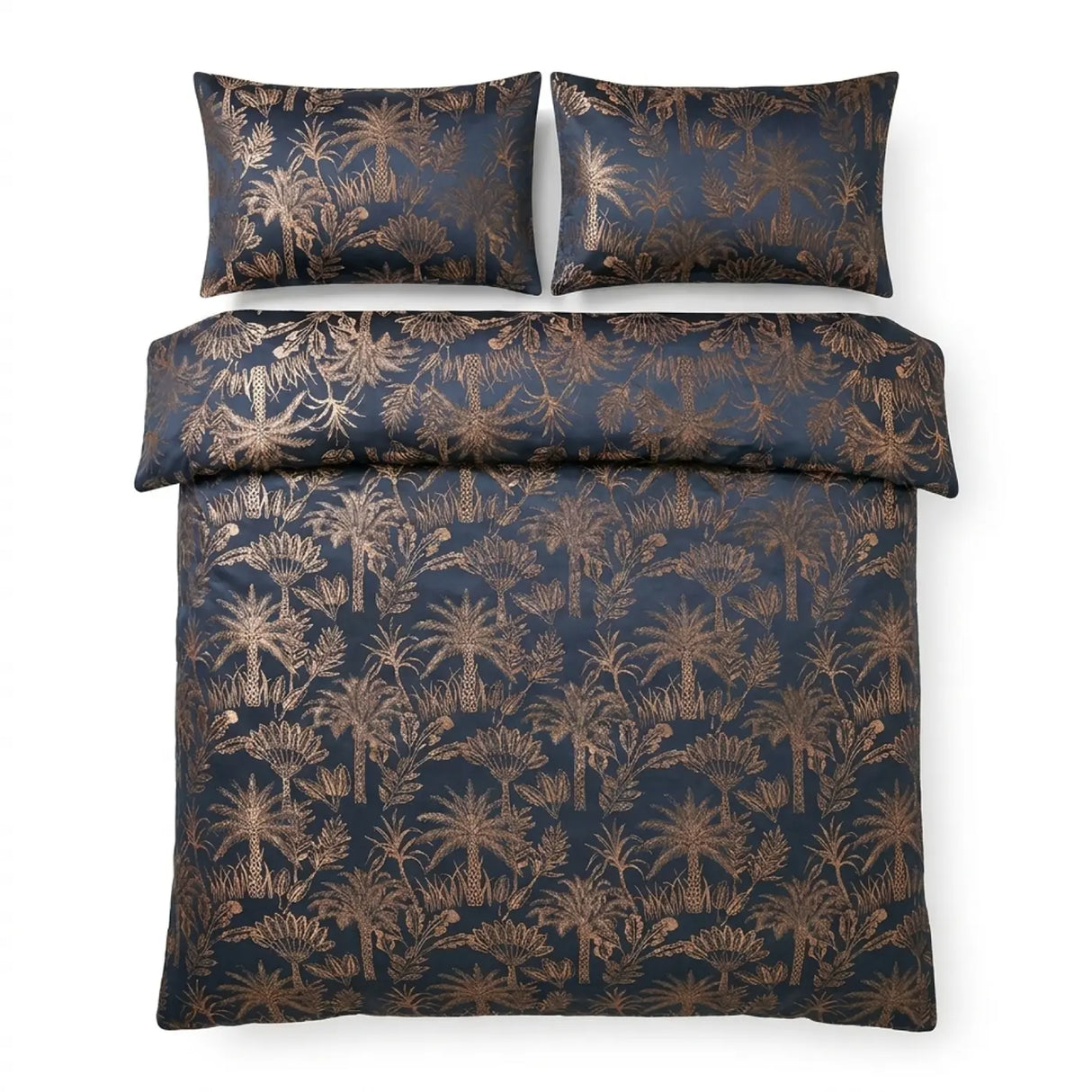 Midnight Palm Navy Duvet Cover Set 2