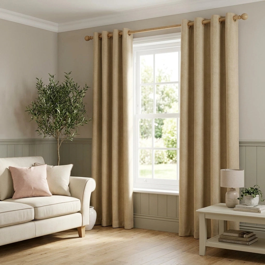 Cannes Lined Blackout Eyelet Curtains 6