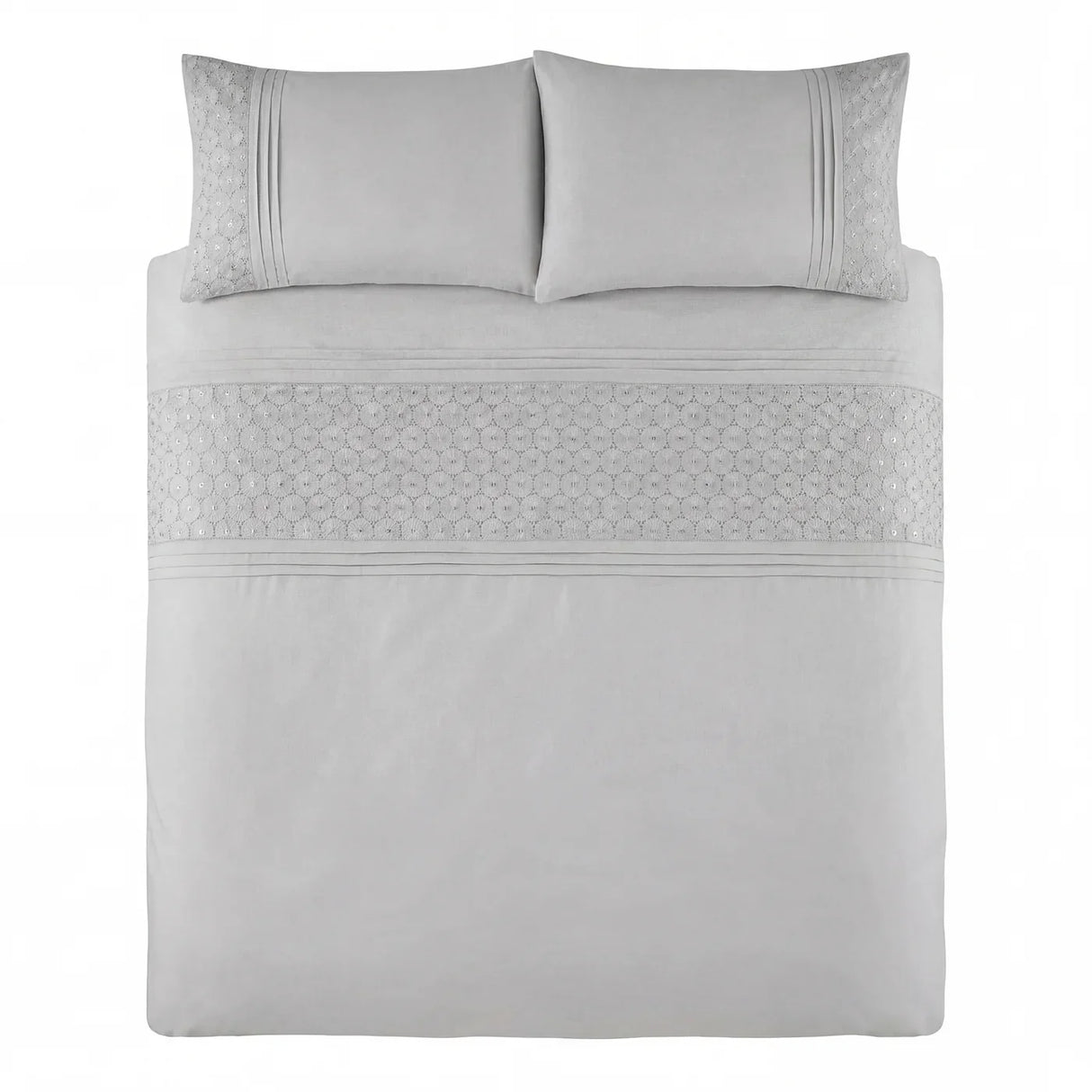 Everdean Duvet Cover Set - Grey