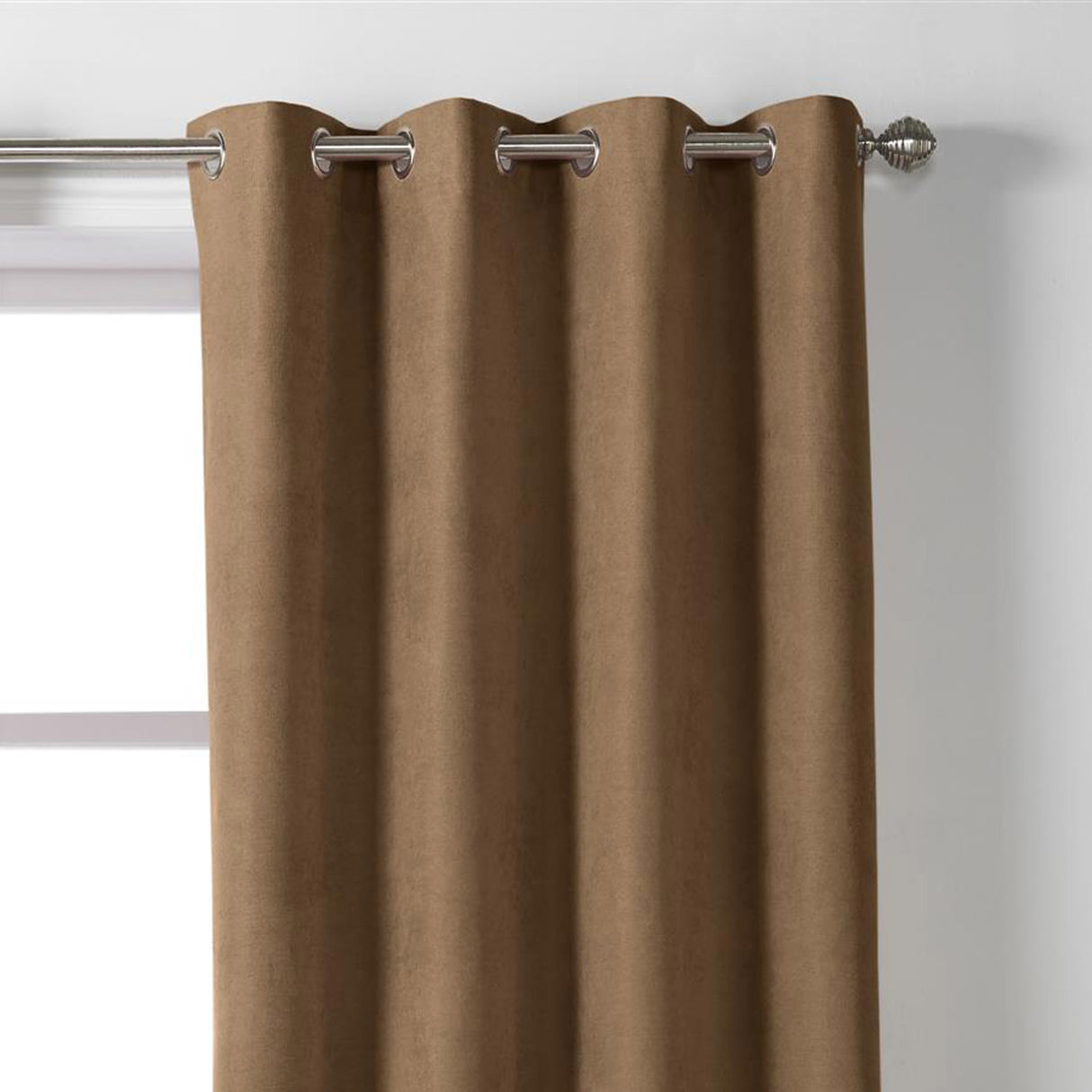 Velvet Chenille Eyelet Curtains Tan Eyelet Curtains Alan Symonds