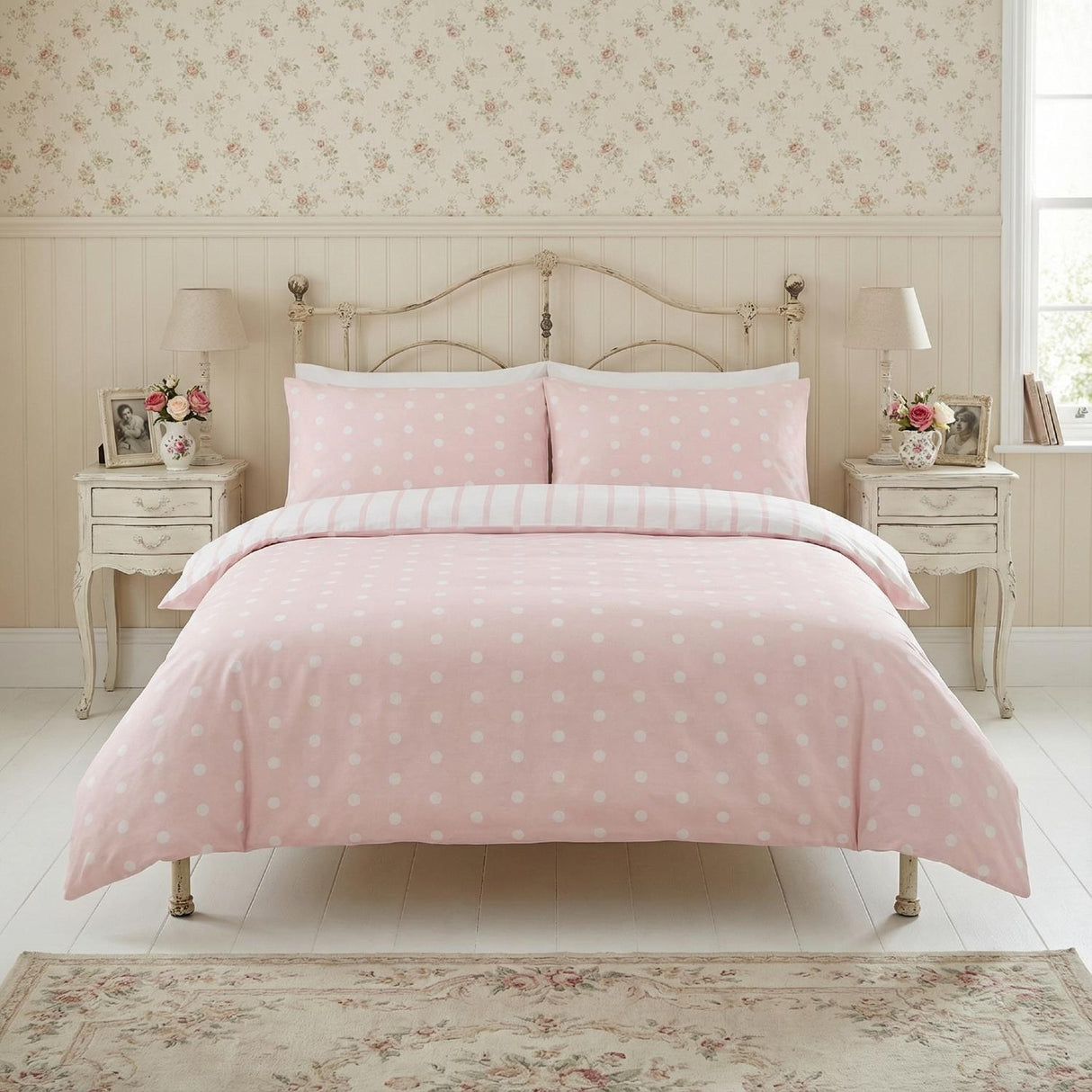 So Soft Spots & Stripes Duvet Cover Set by Rapport Home