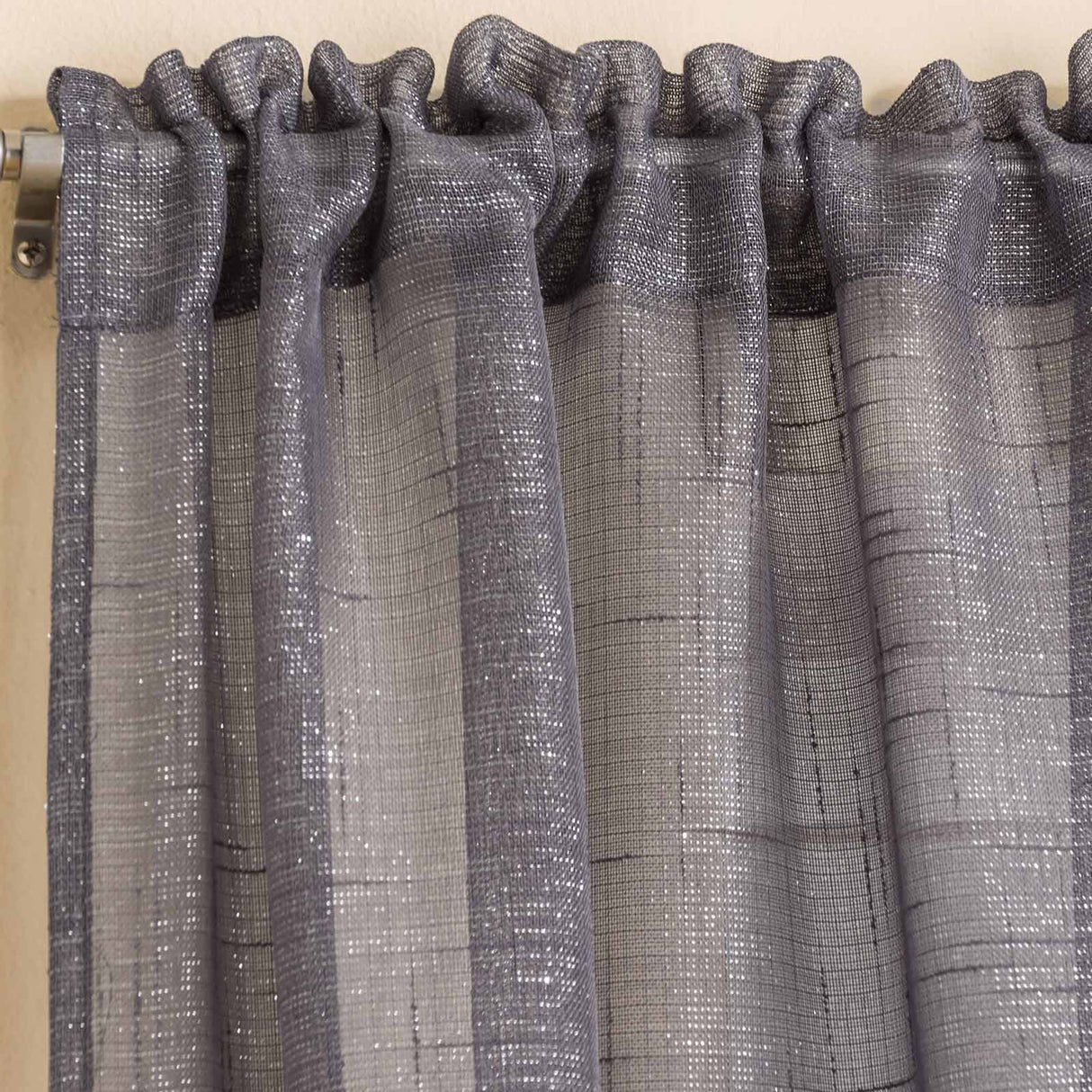 Casablanca Voile Curtain Panel Grey Voile Curtain Tyrone Textiles