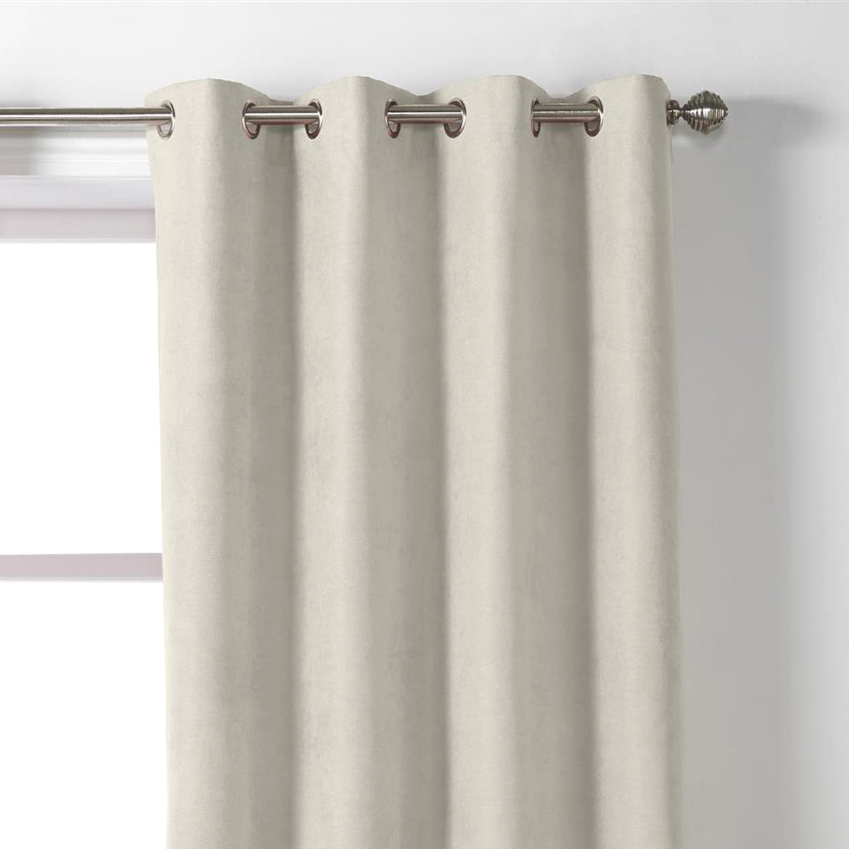 Velvet Chenille Eyelet Curtains Cream Eyelet Curtains Alan Symonds