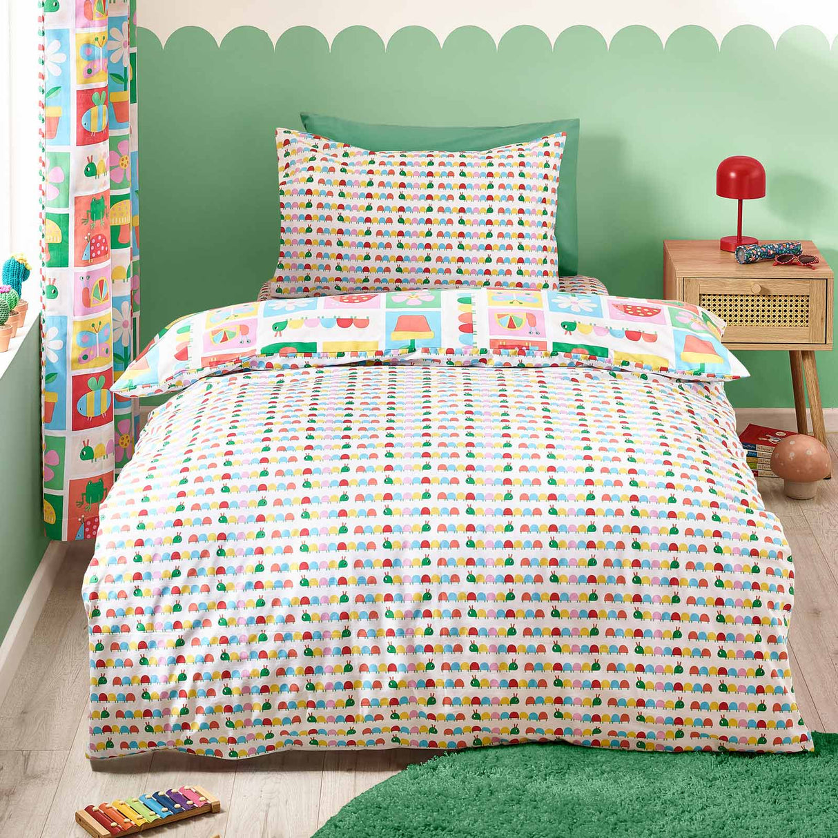 Curious Caterpillar Duvet Cover Set by Catherine Lansfield