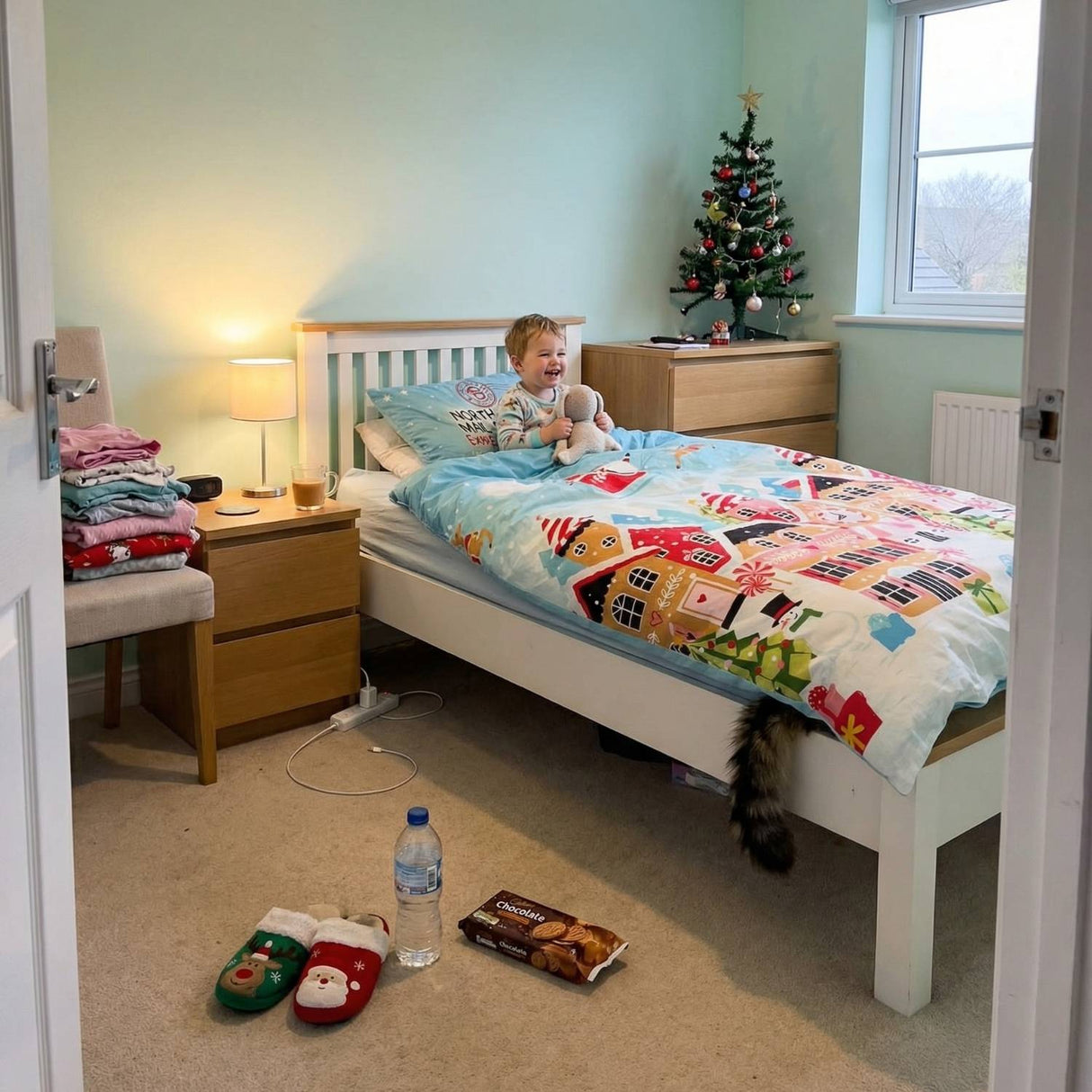 Gingerbread Town Duvet Cover Set by Rapport Home