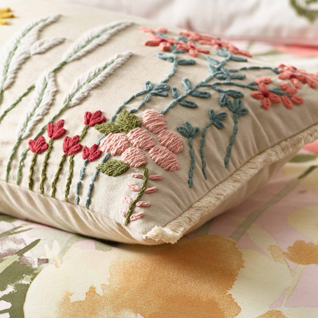 Catherine Lansfield Countryside Floral Filled Cushion 2