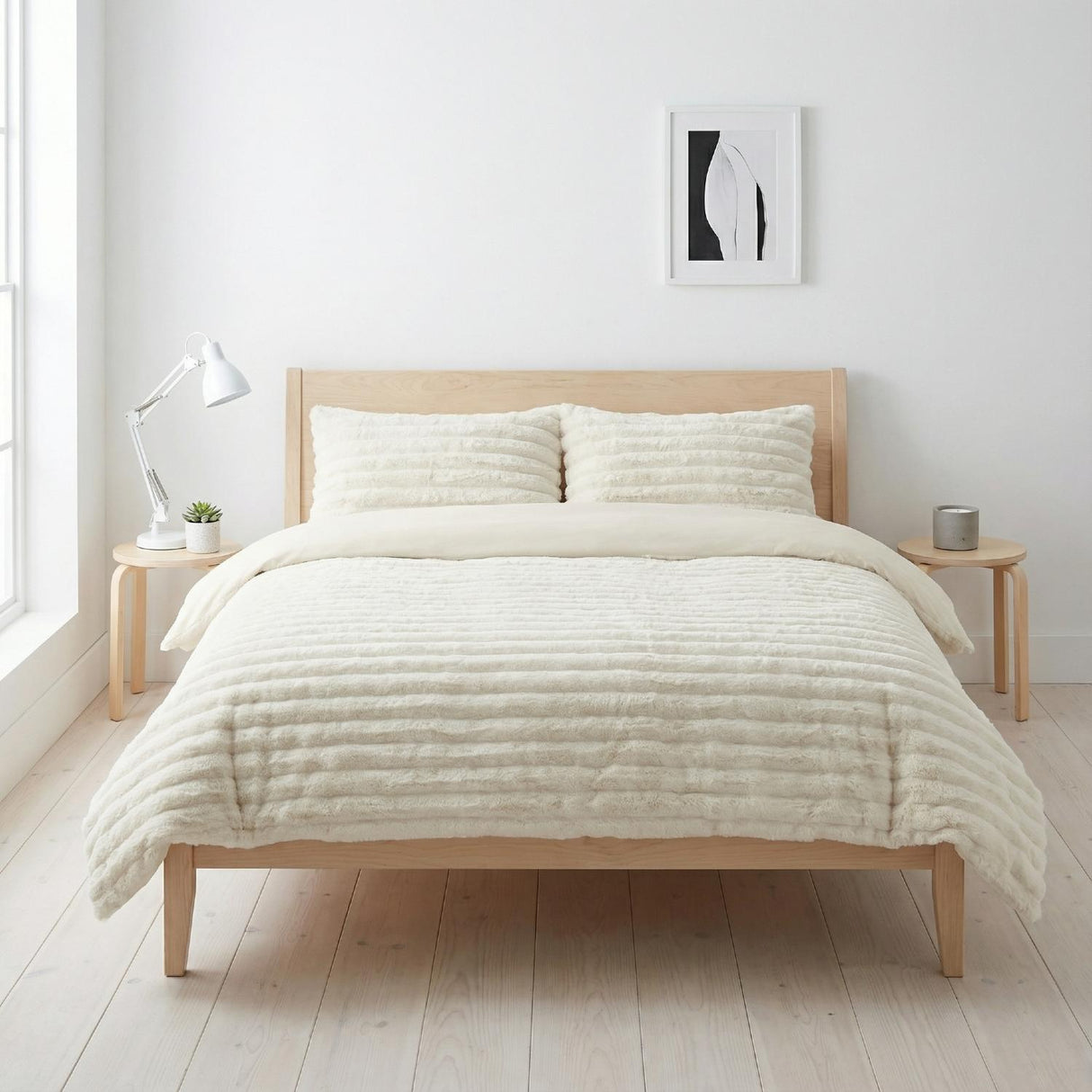 Rabbit Faux Fur Duvet Cover Set by Rapport Home