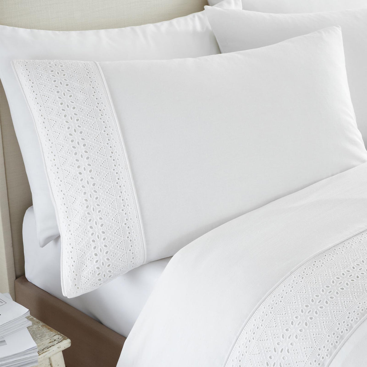 Broderie Anglaise Duvet Cover Set by Catherine Lansfield