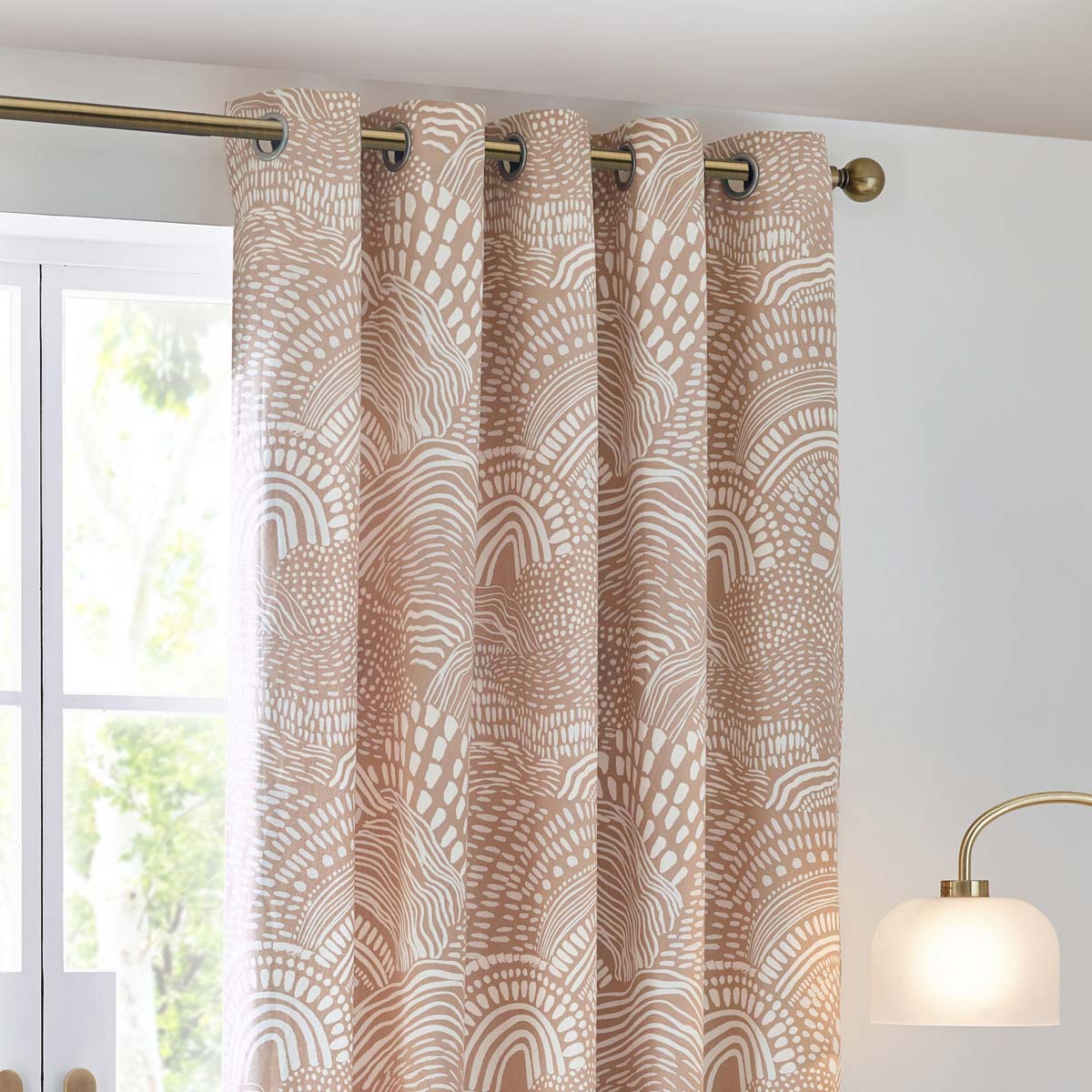 Nola Abstract Eyelet Curtains by Wylder Tropics