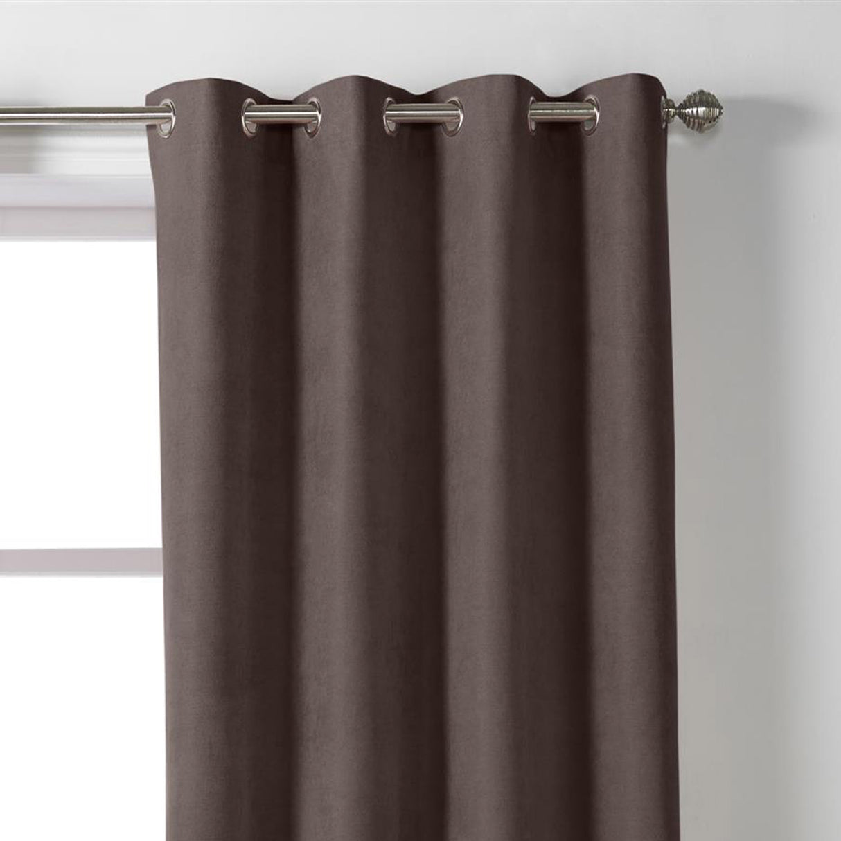 Velvet Chenille Eyelet Curtains Chocolate Eyelet Curtains Alan Symonds