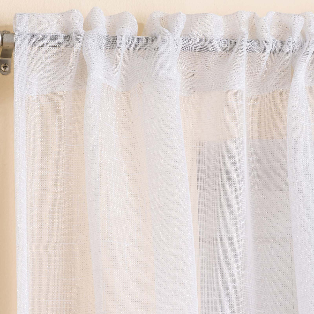 Casablanca Voile Curtain Panel White Voile Curtain Tyrone Textiles
