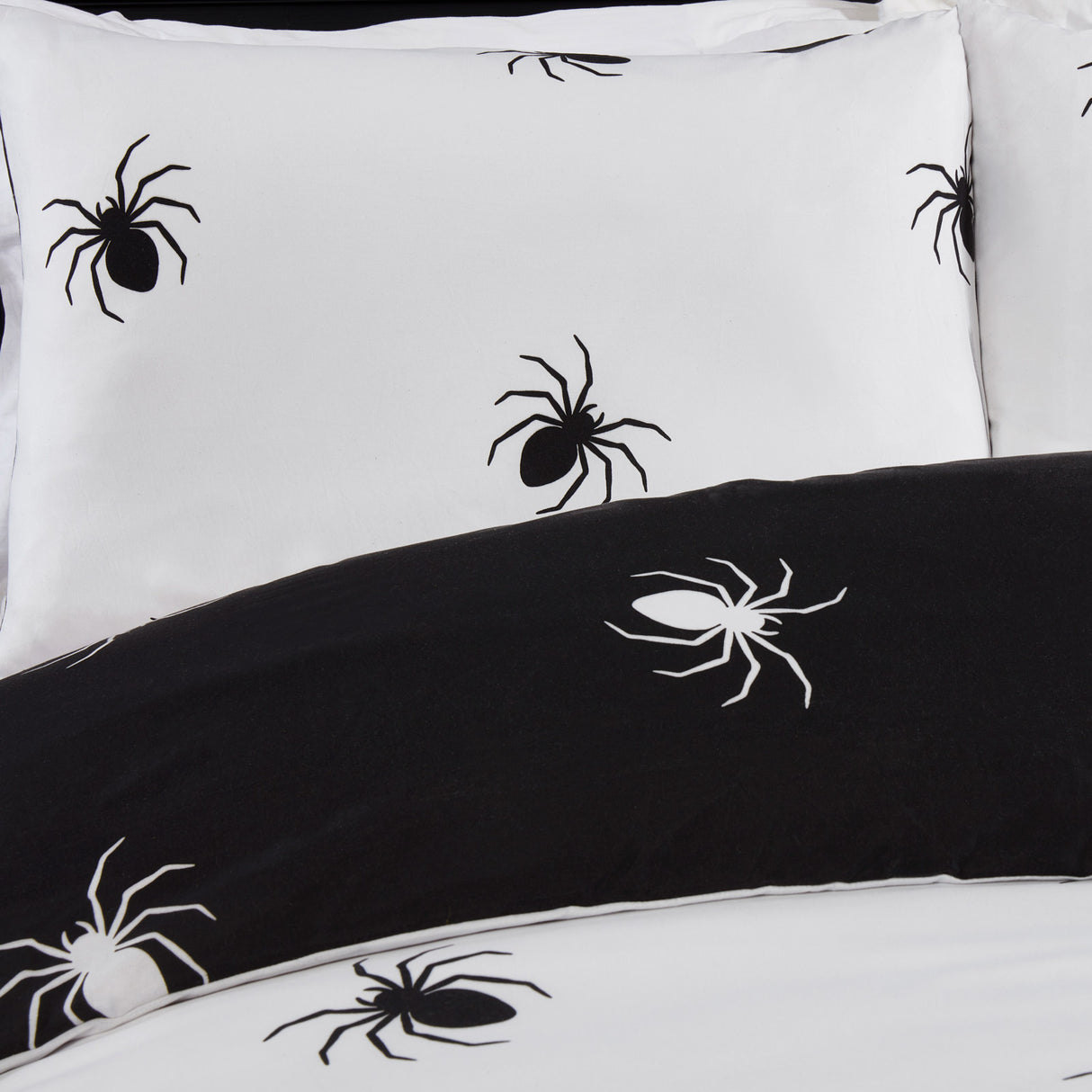 So Soft Black Spider Duvet Cover Set by Rapport Home